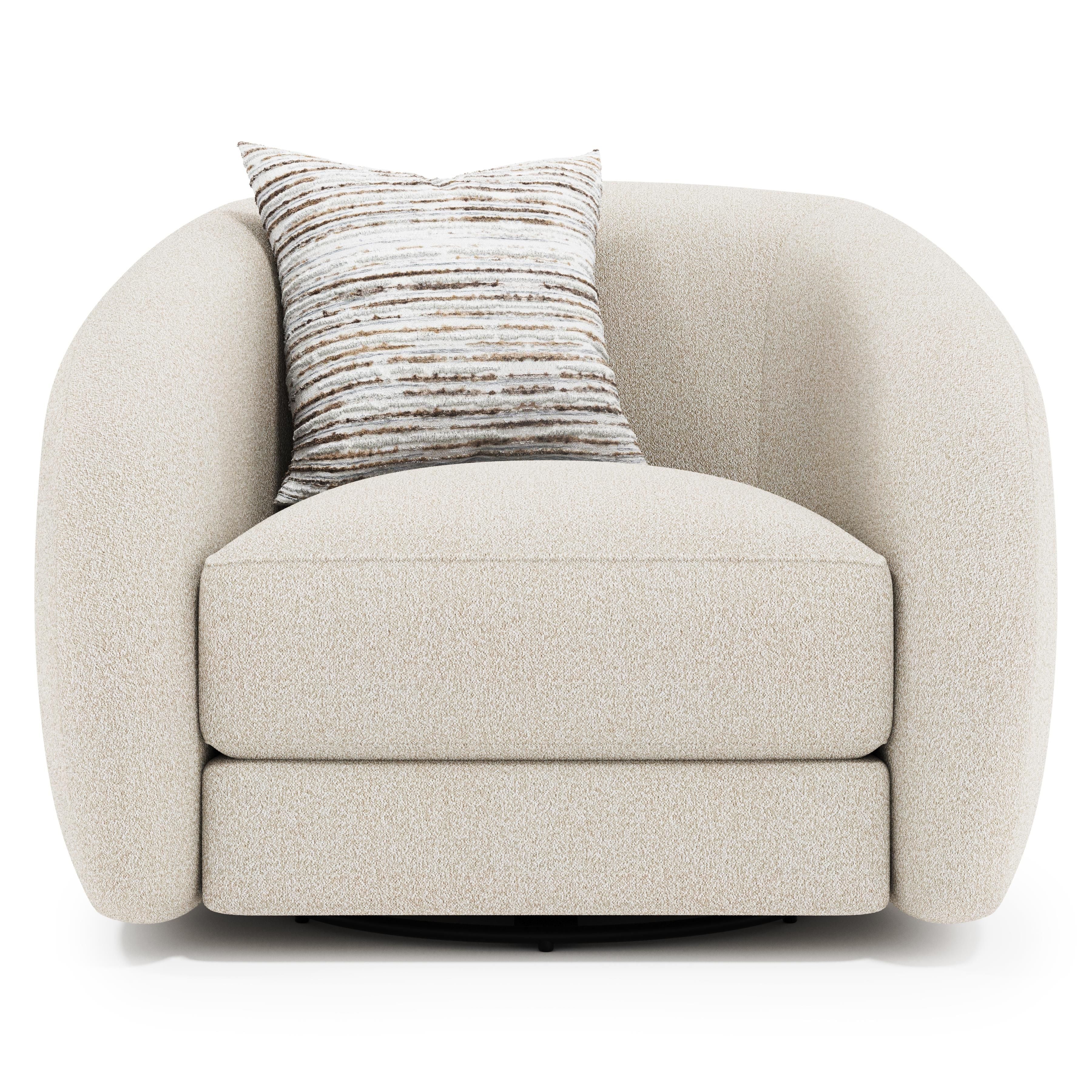 Bernhardt Furniture Austen Fabric Swivel Chair