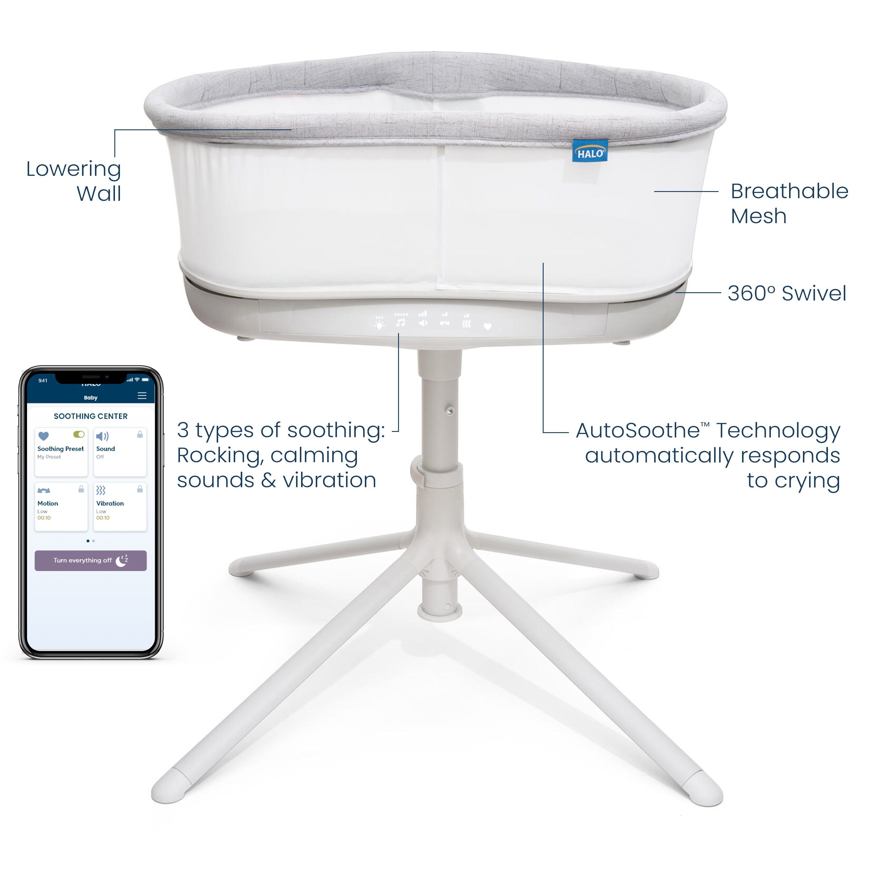 Bassinest Connected Swivel Sleeper 3.0 - Smart Bassinet