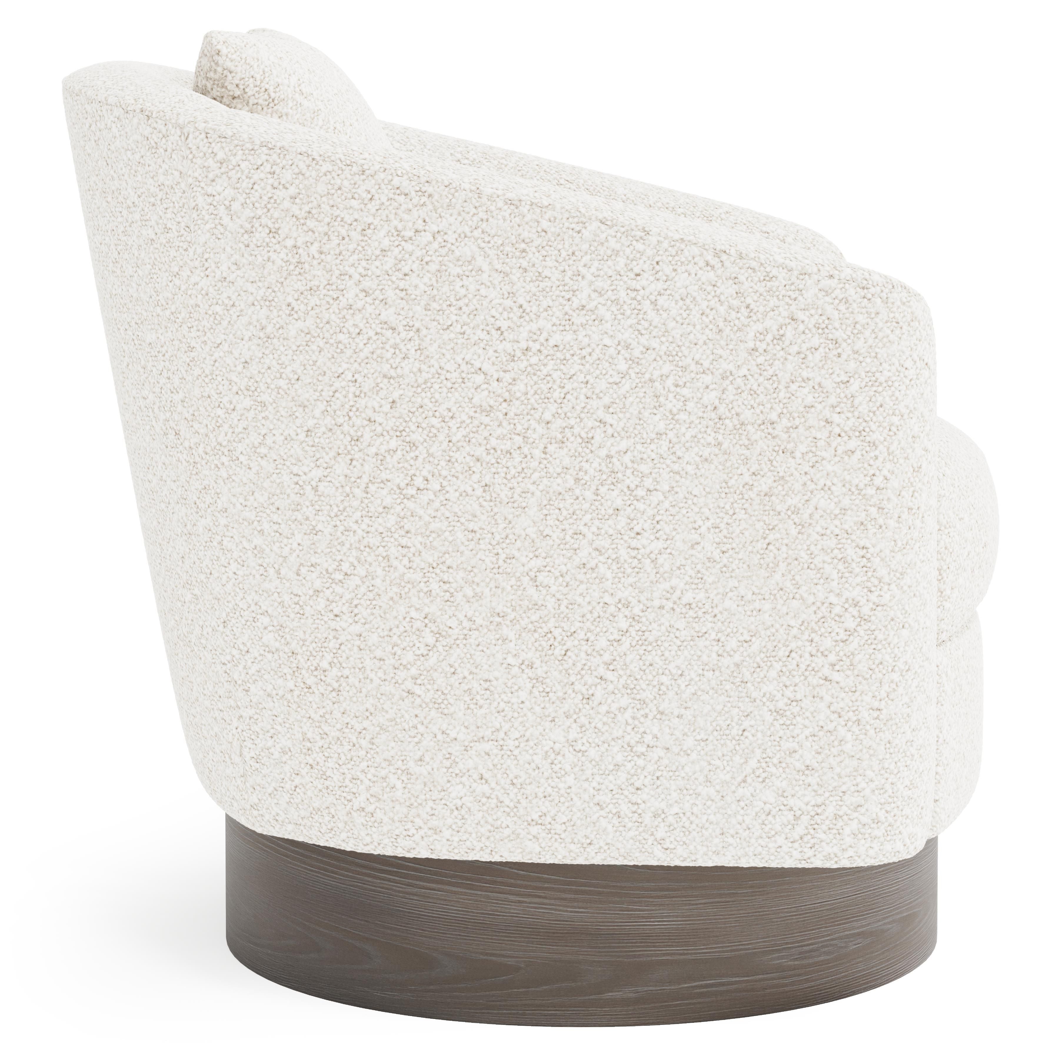 Bernhardt Camino Fabric Swivel Chair
