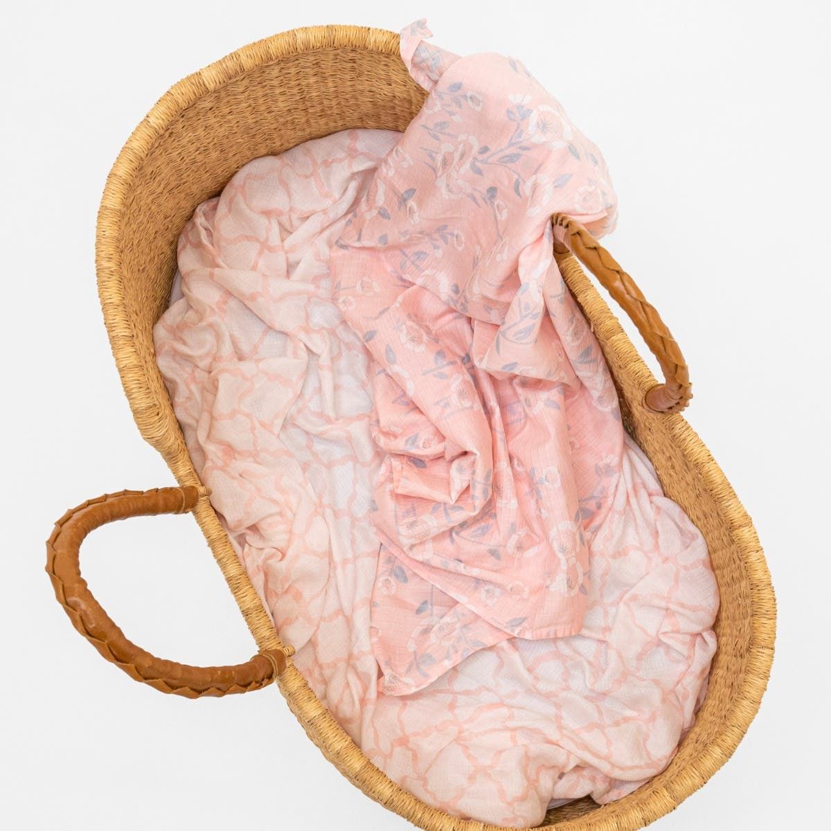 Essentials Silky Soft Swaddle Blanket 2 Pack