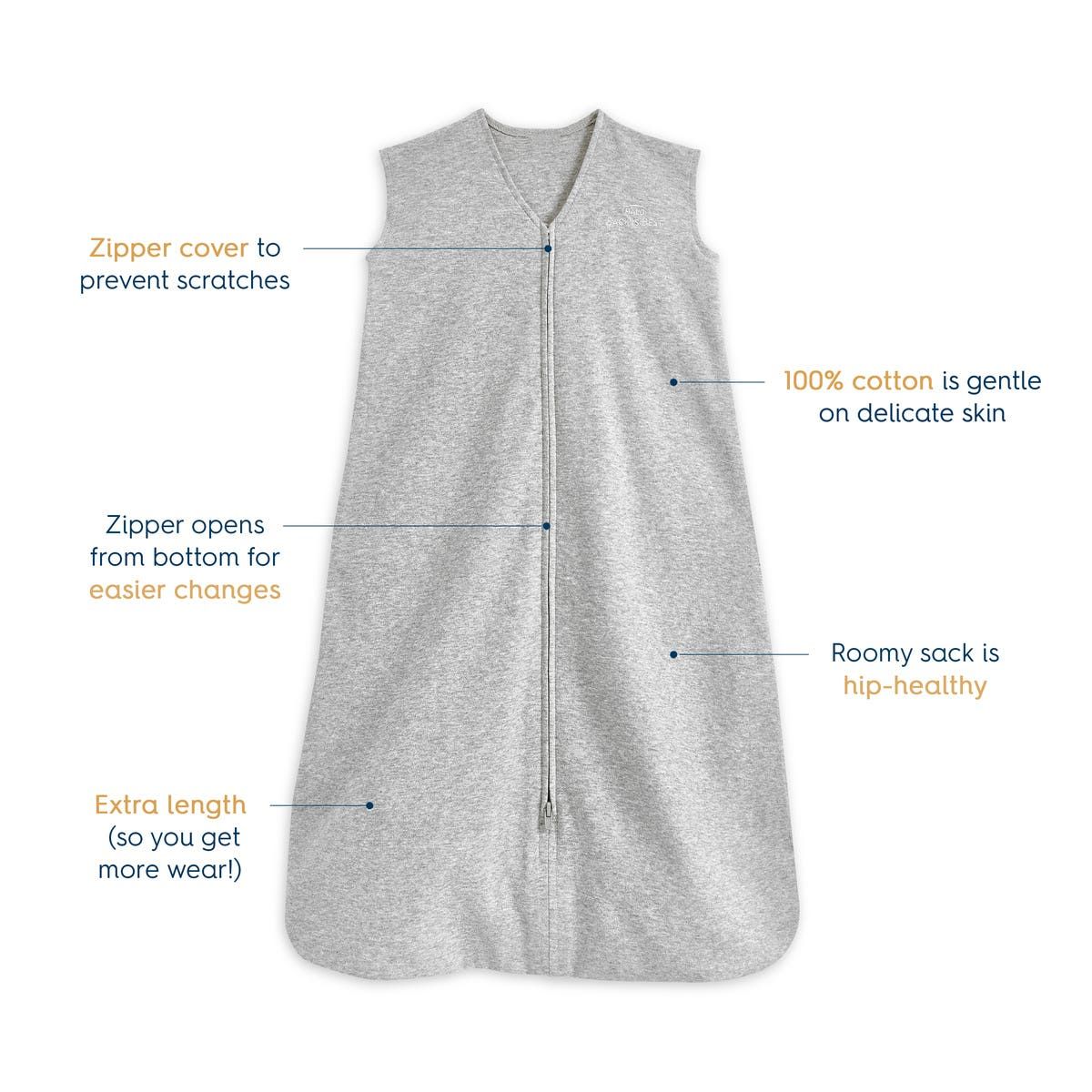 Wearable Blanket 100% Cotton Tog 0.5