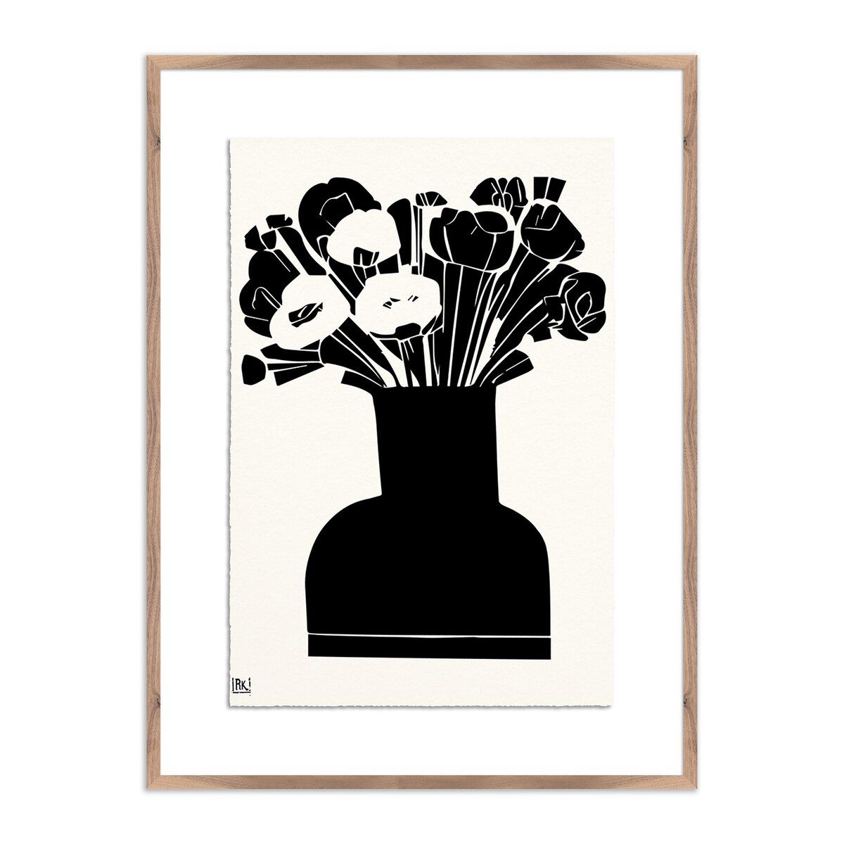 Woodblock Floral Ii By Roseanne Kenny