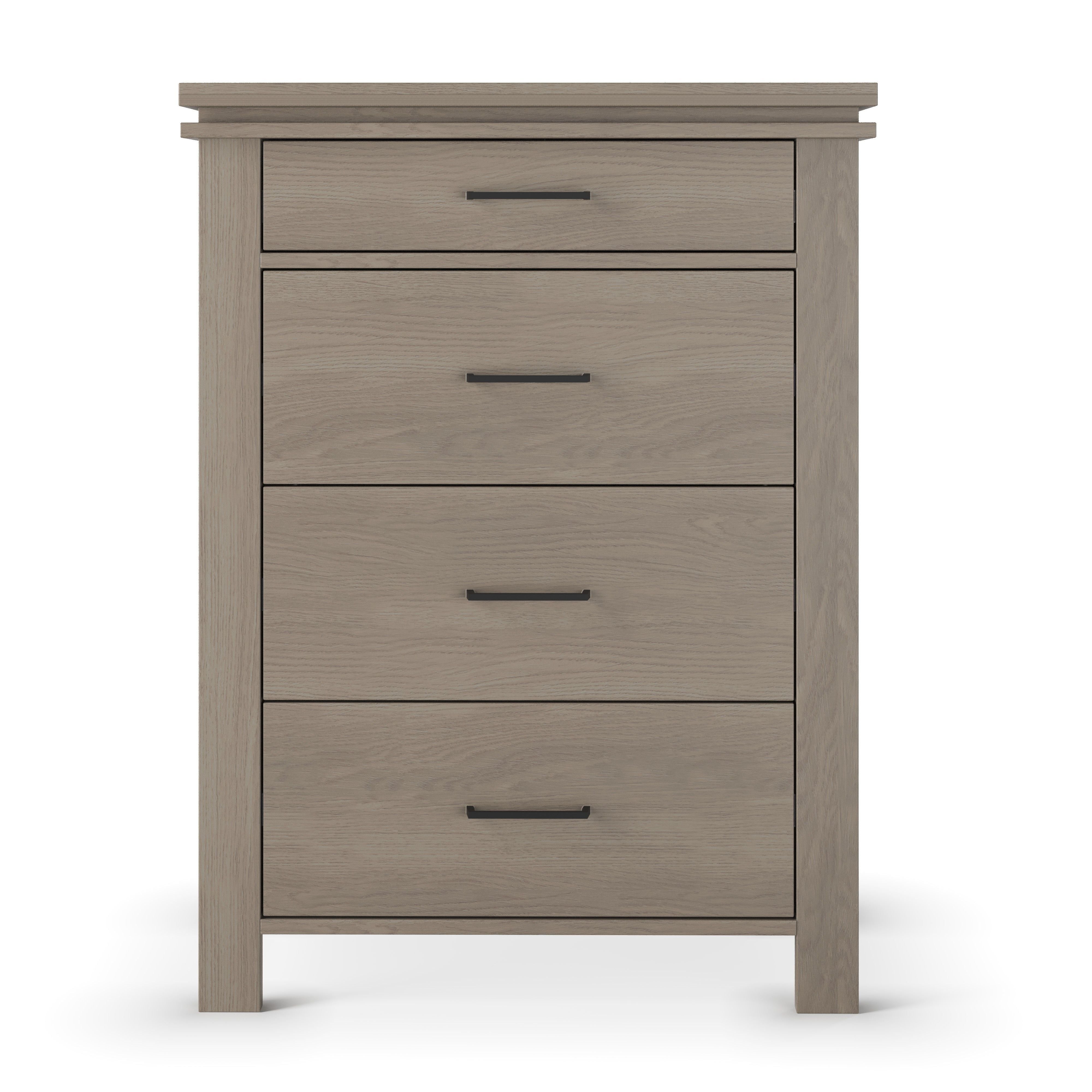 Denman 4 Drawer Chest, Crescent Gray