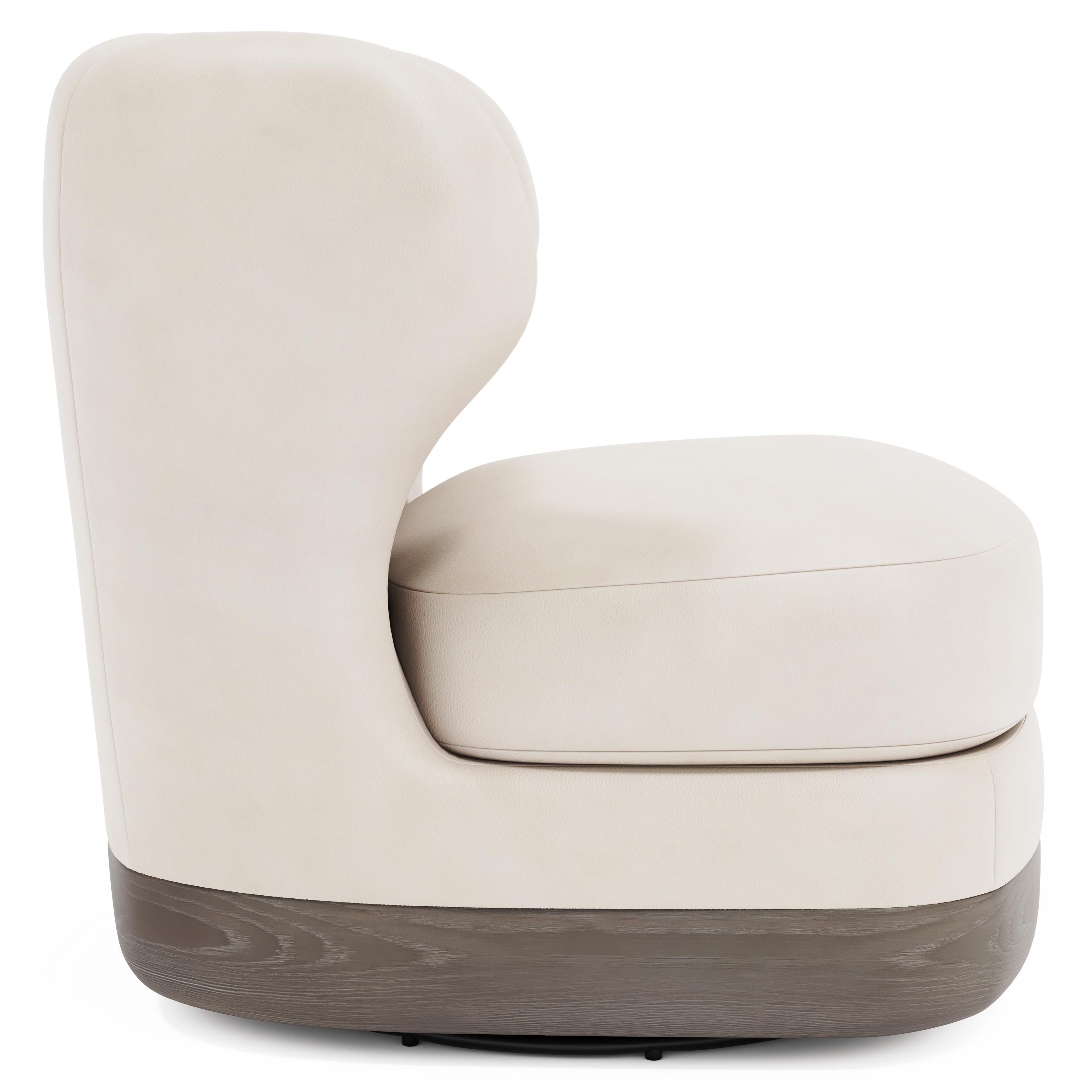 Bernhardt Furniture Beck Leather Swivel Chair