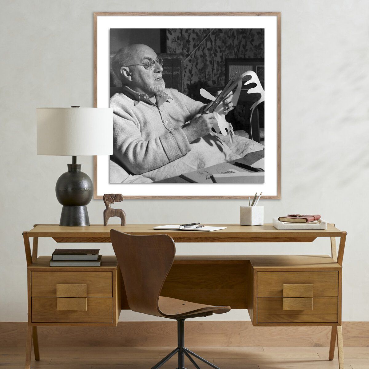 Henri Matisse Working On Paper Cut-out