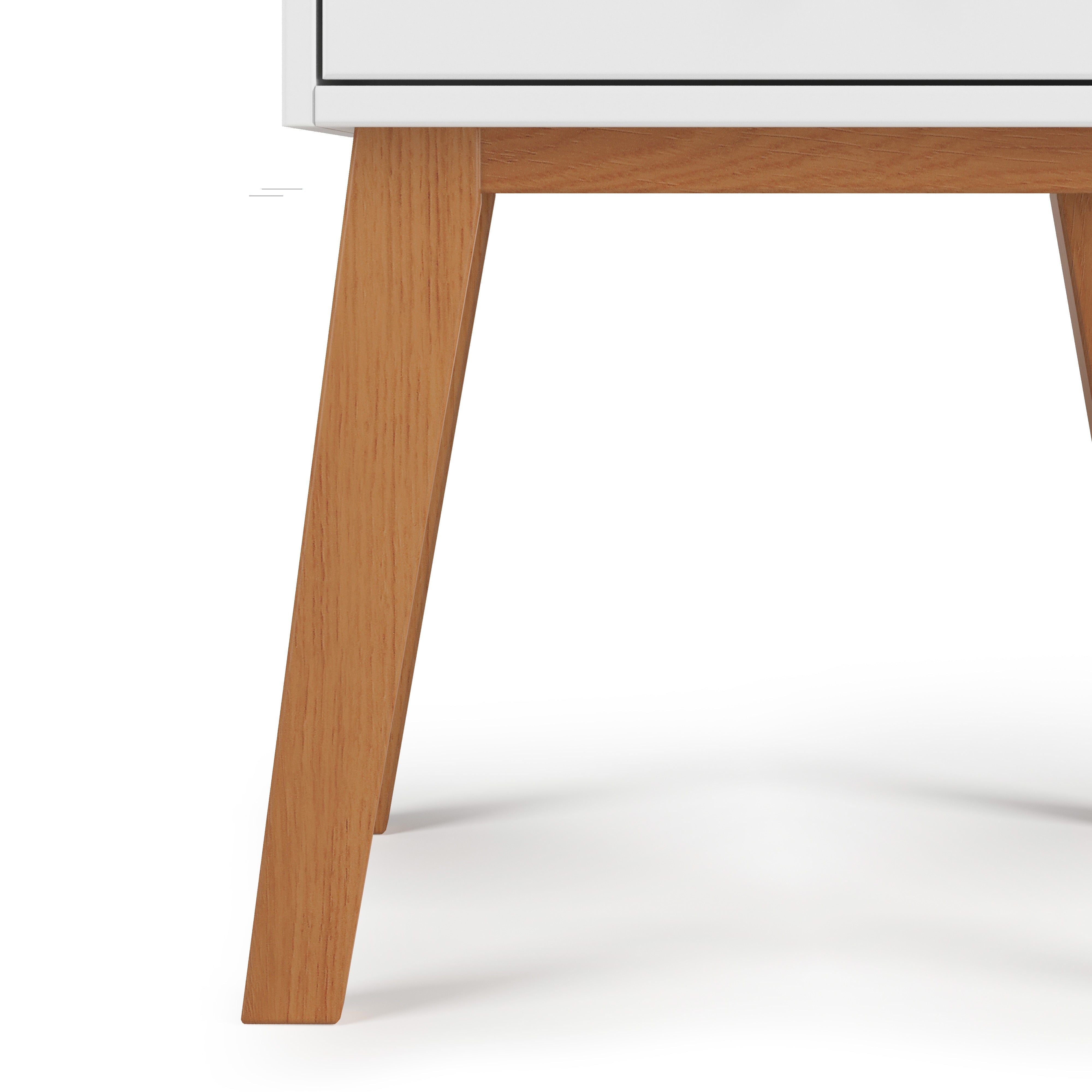 Soho Nightstand White Natural