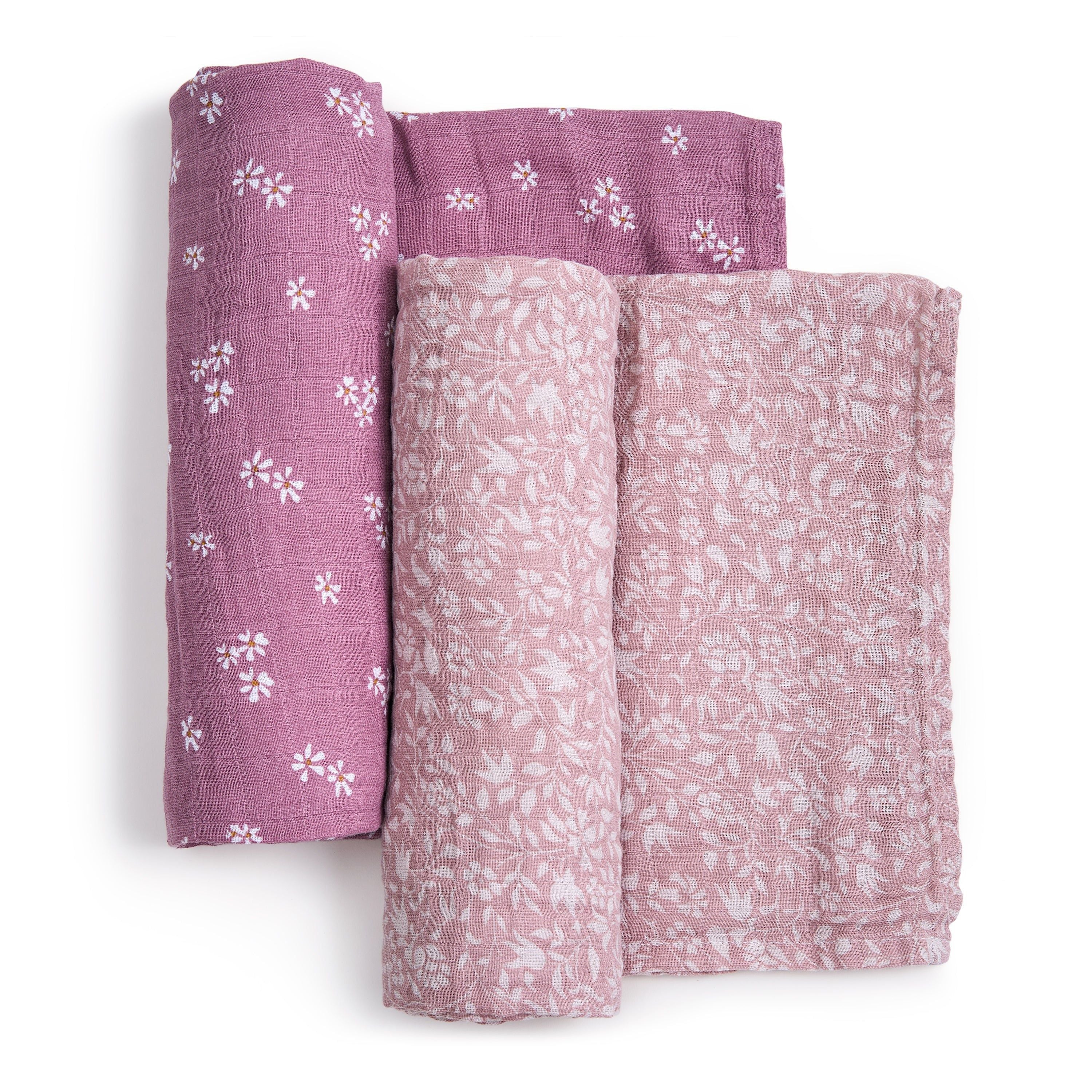 Organic Cotton Muslin Swaddle Blanket 2 Pack