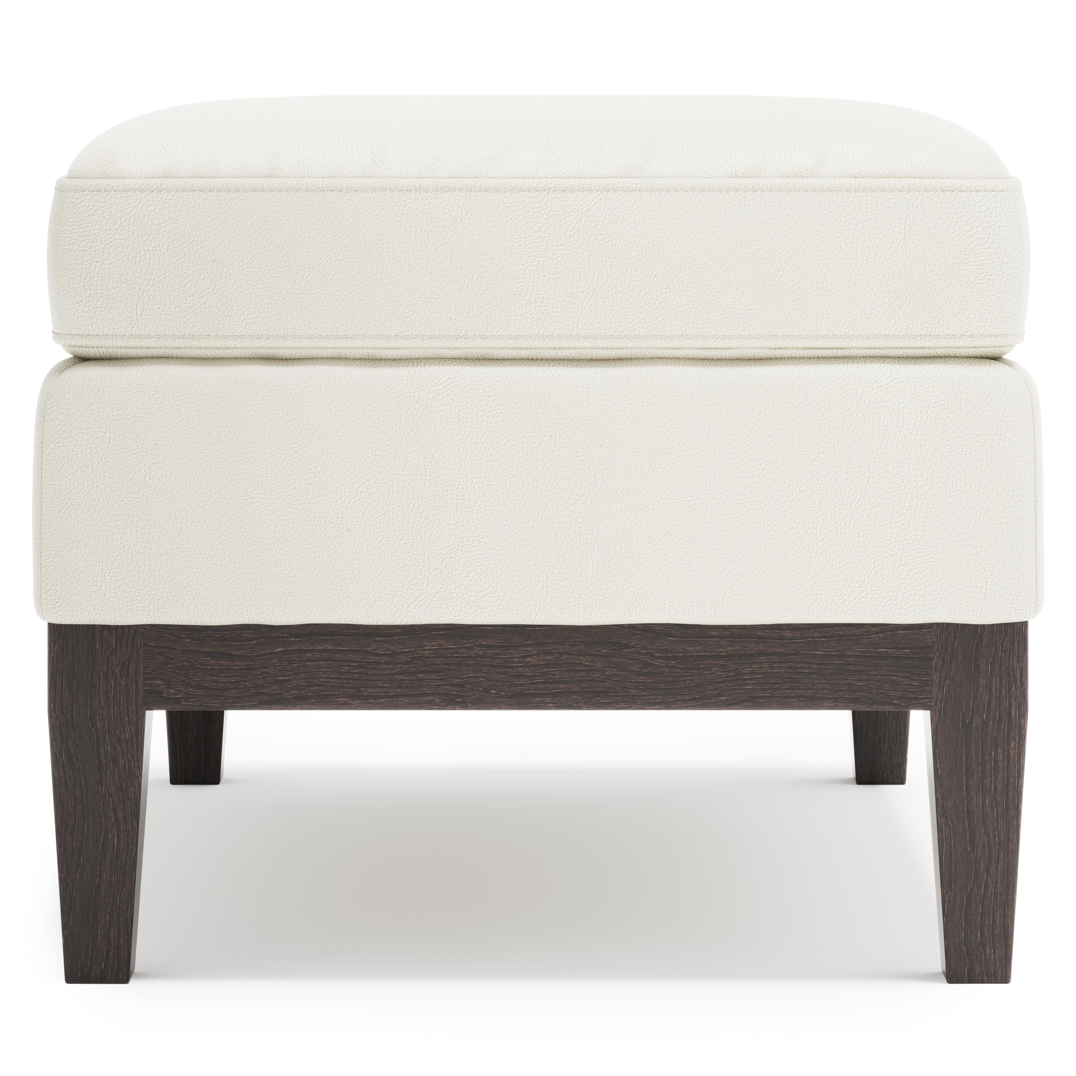 Bernhardt Furniture – Cumberland Leather Ottoman