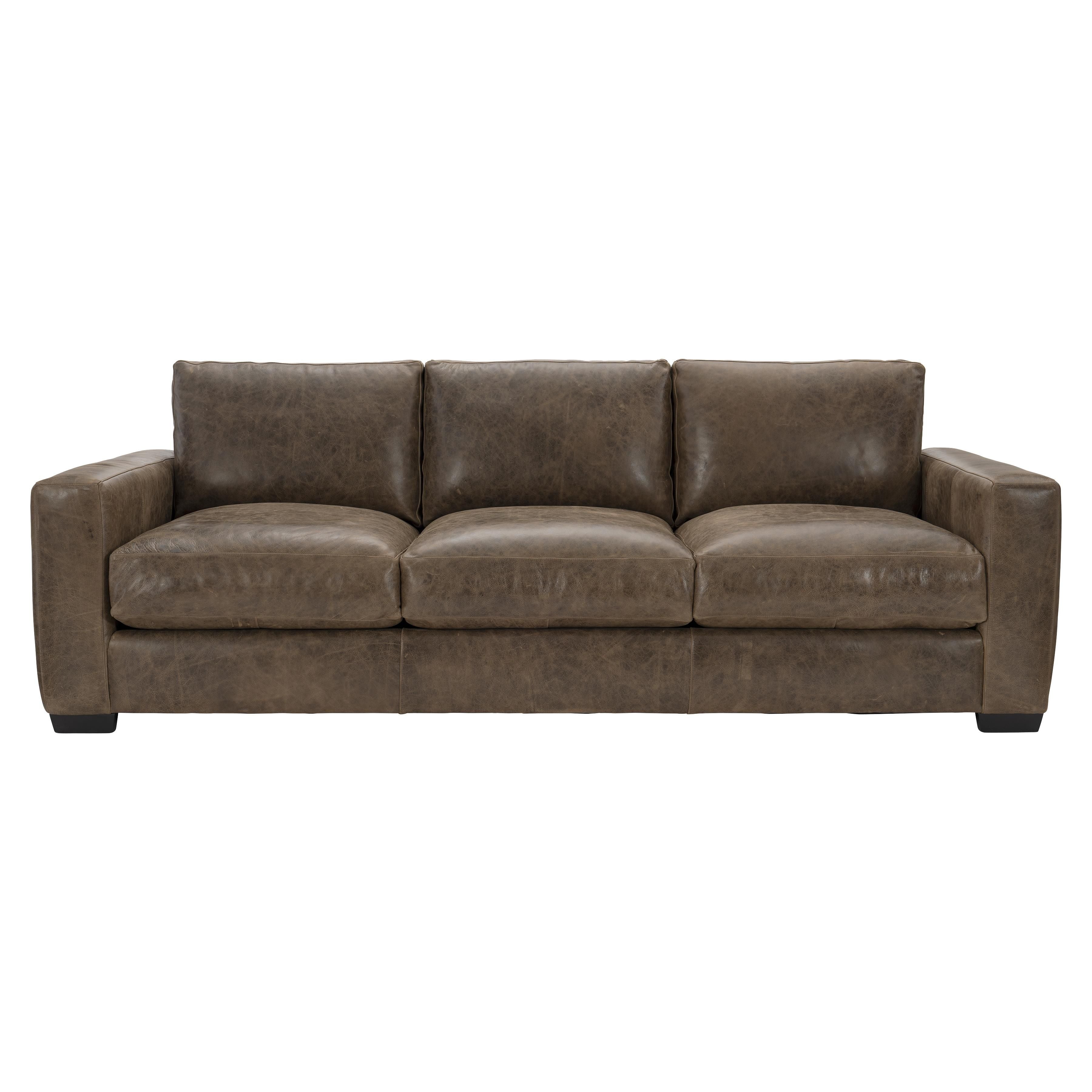 Bernhardt Dawkins Leather Sofa