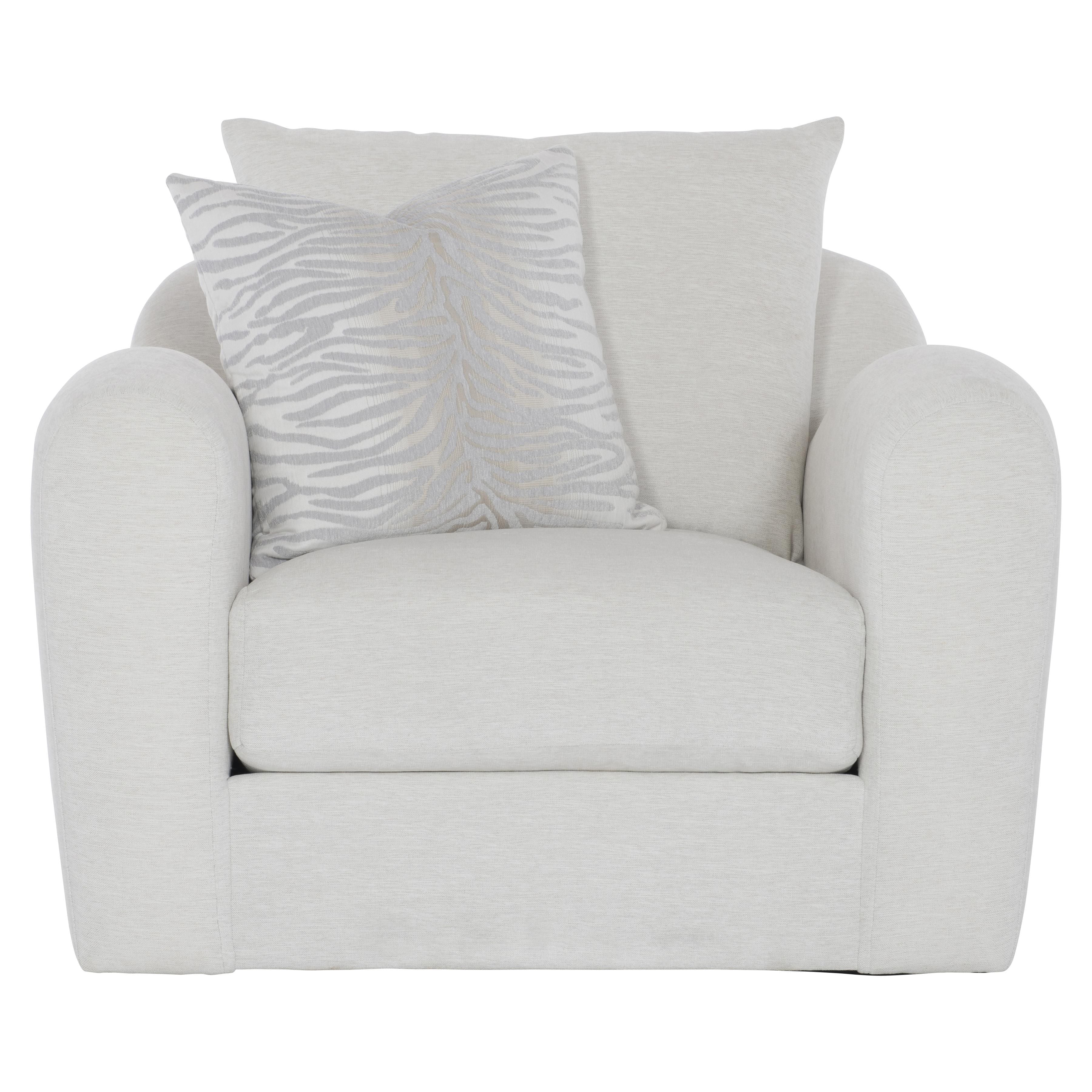 Bernhardt Furniture Asher Fabric Swivel Chair