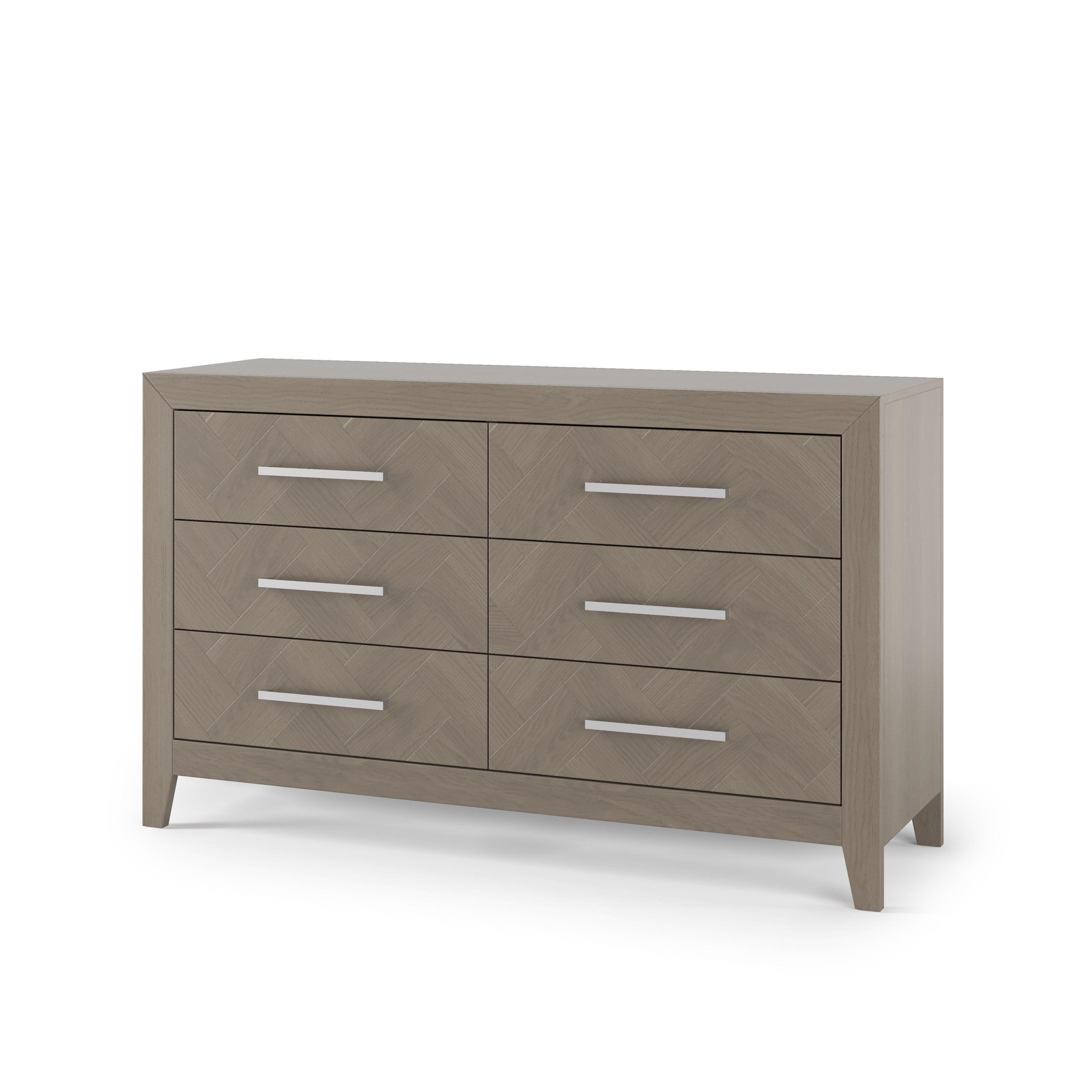Kieran 6-Drawer Double Dresser, Crescent Gray
