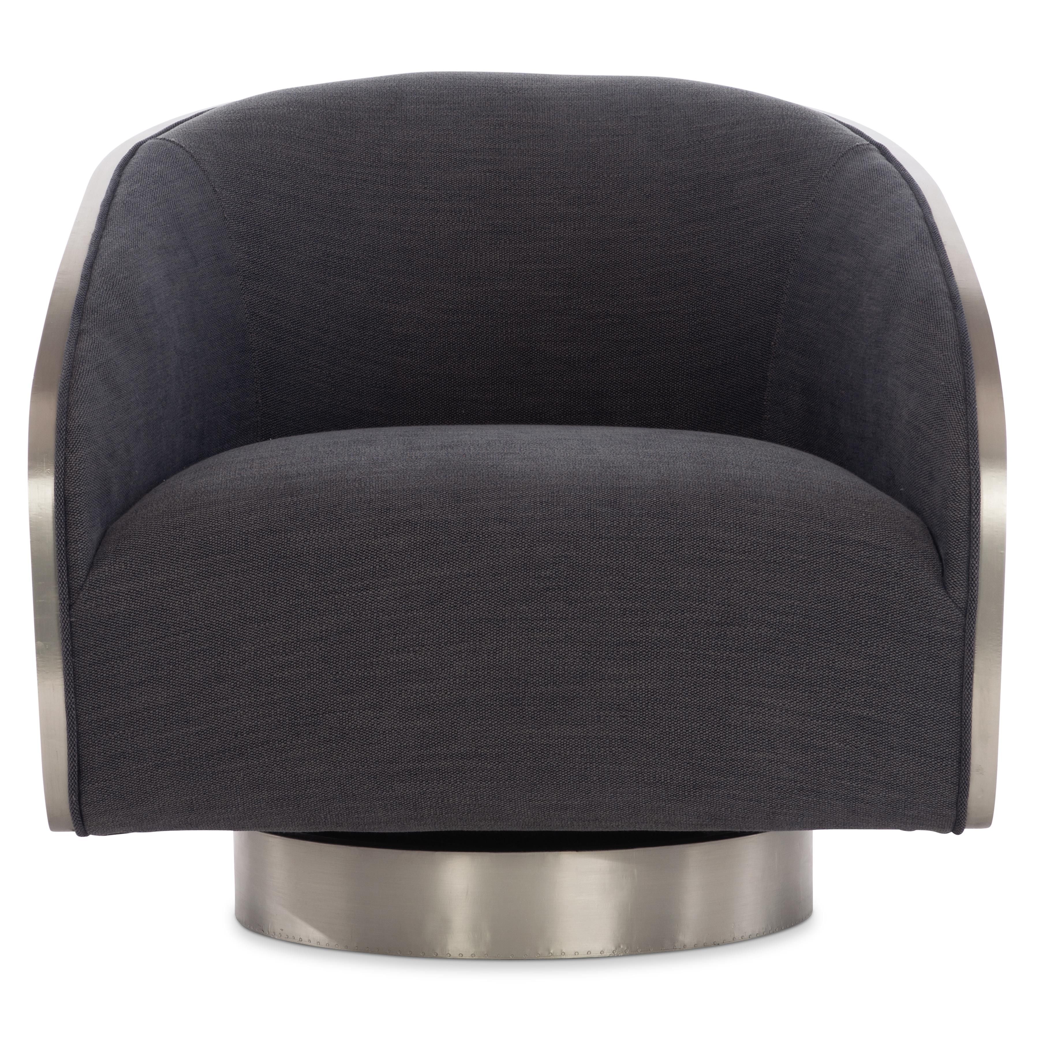 Bernhardt Furniture Miles Fabric Swivel Chair