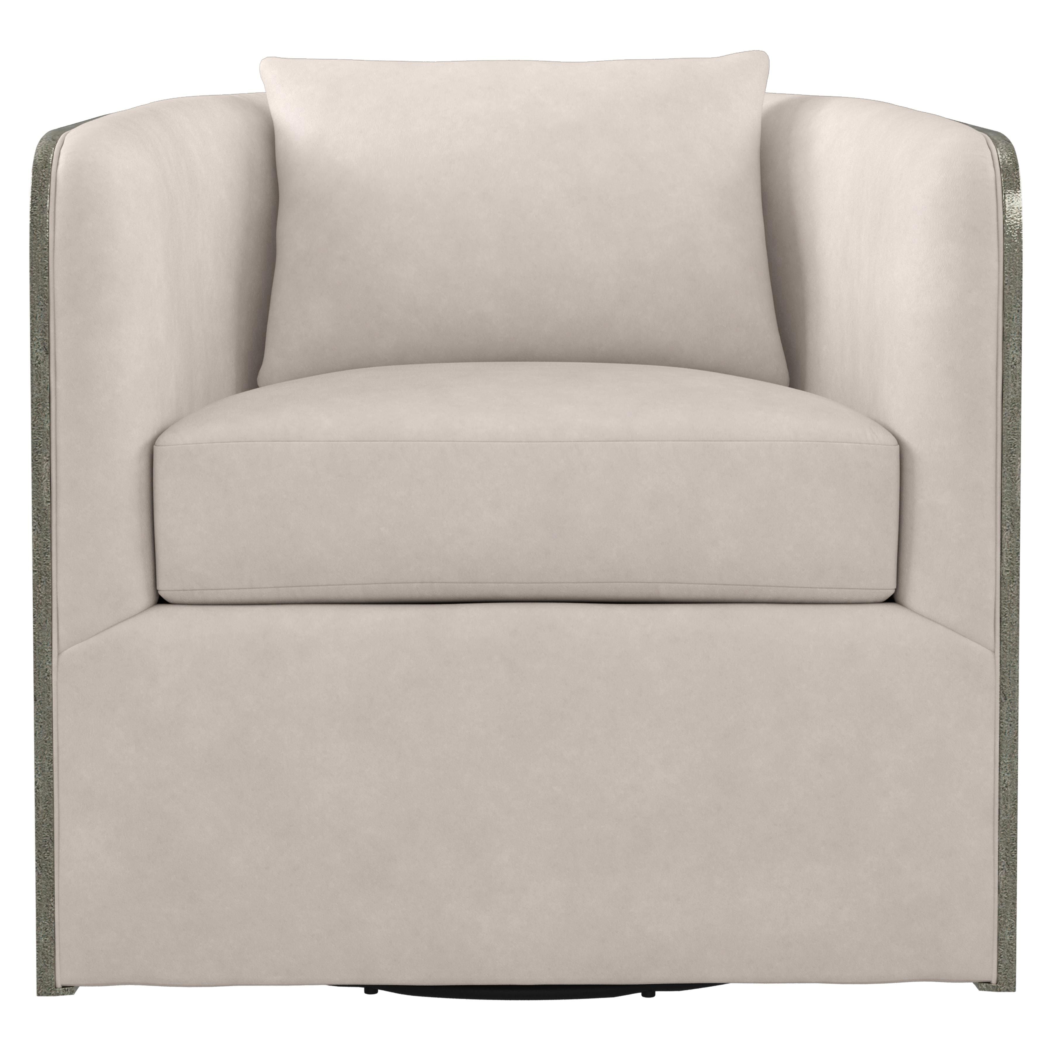 Bernhardt Furniture Eliot Leather Swivel Chair