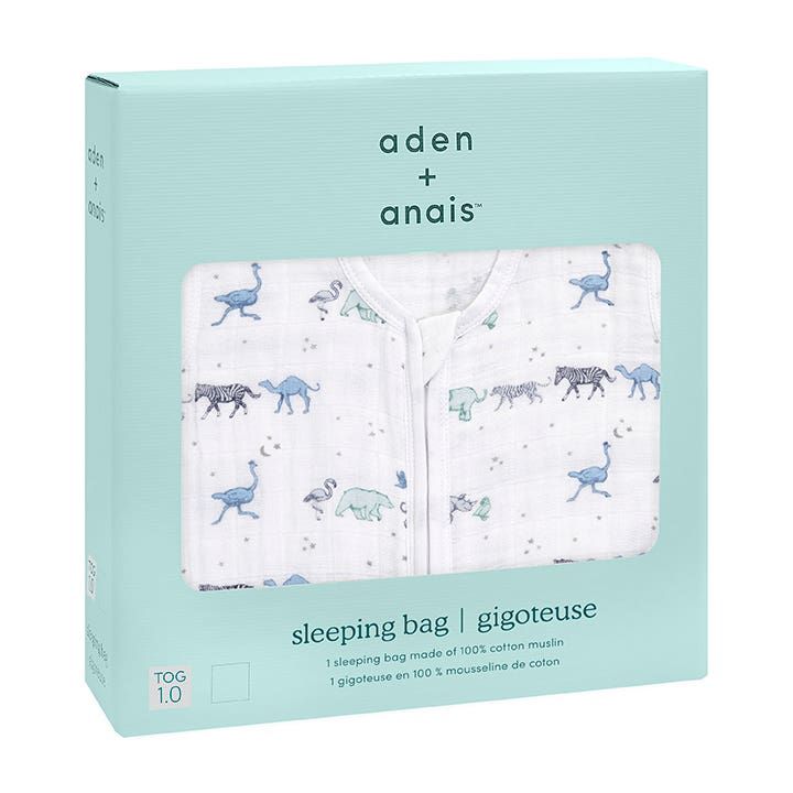 Boutique 100% Cotton Muslin Light Sleep Sack Tog 1.0
