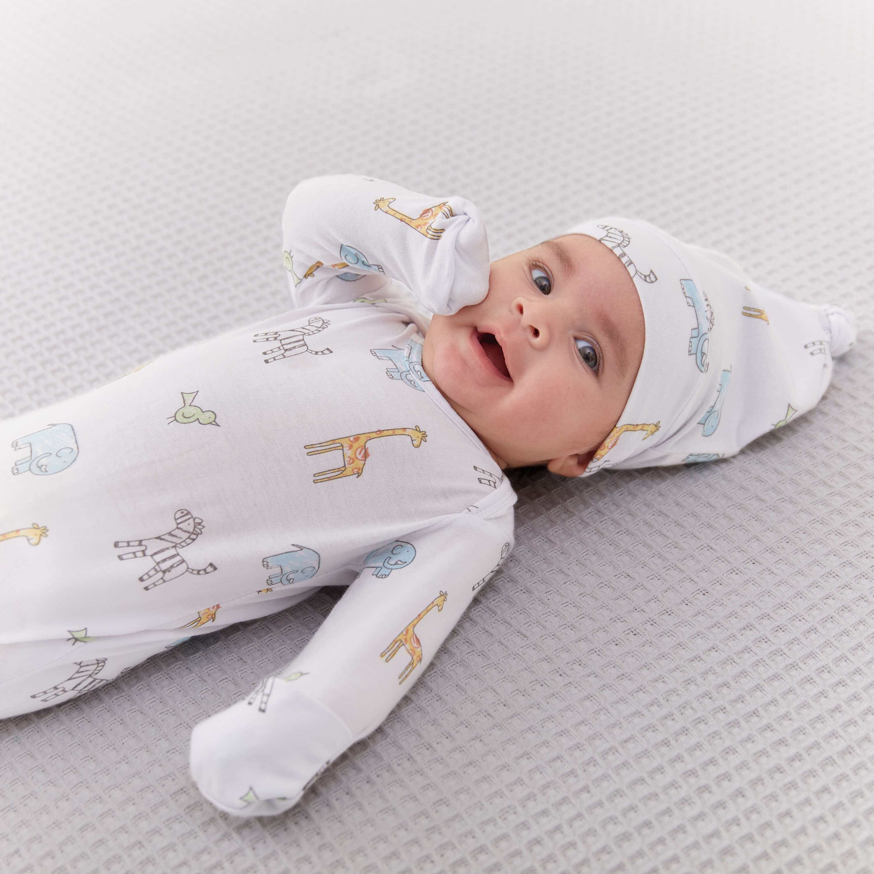 Comfort Knit™ Newborn Gown + Hat Gift Set