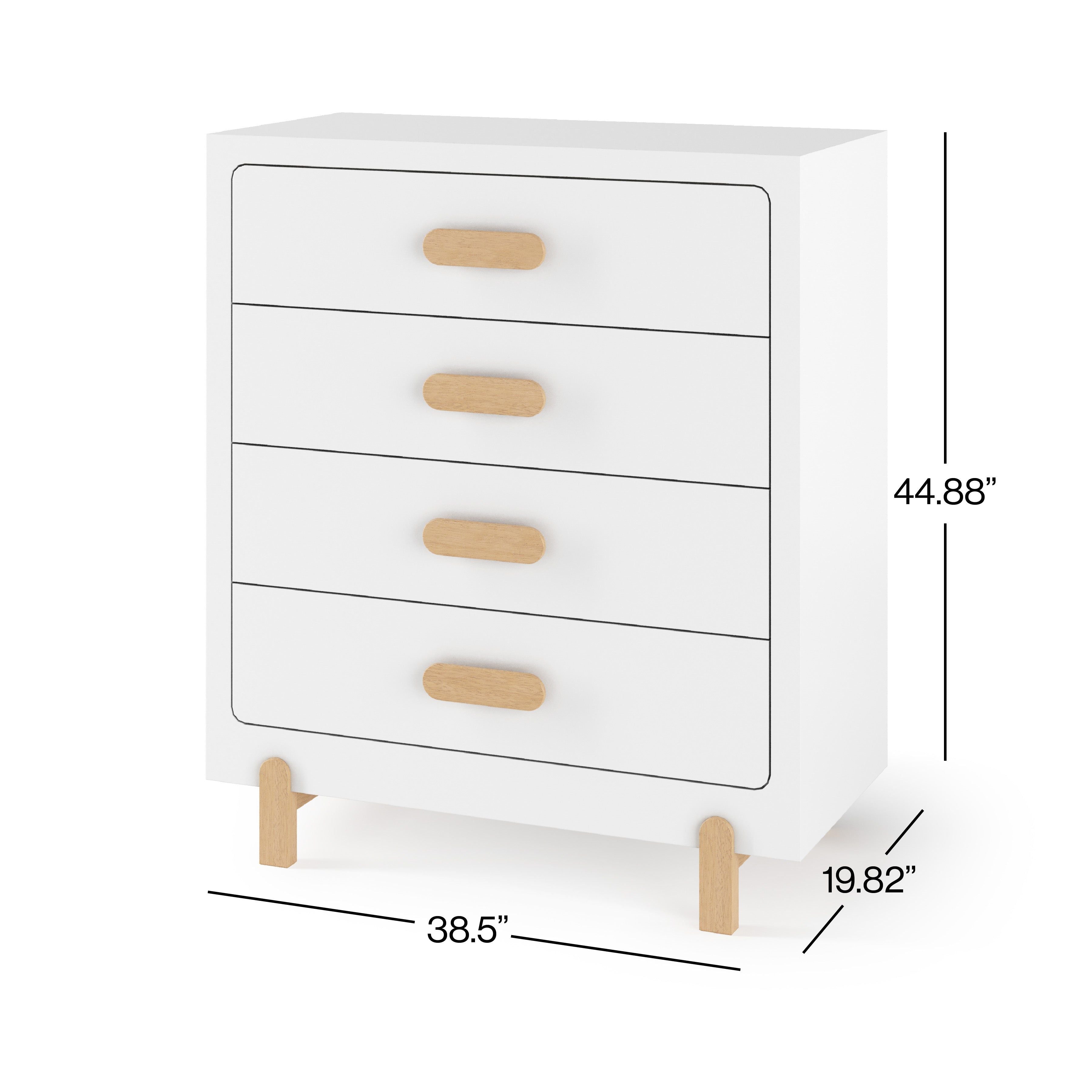 Park Heights 4-Drawer Chest - Matte White