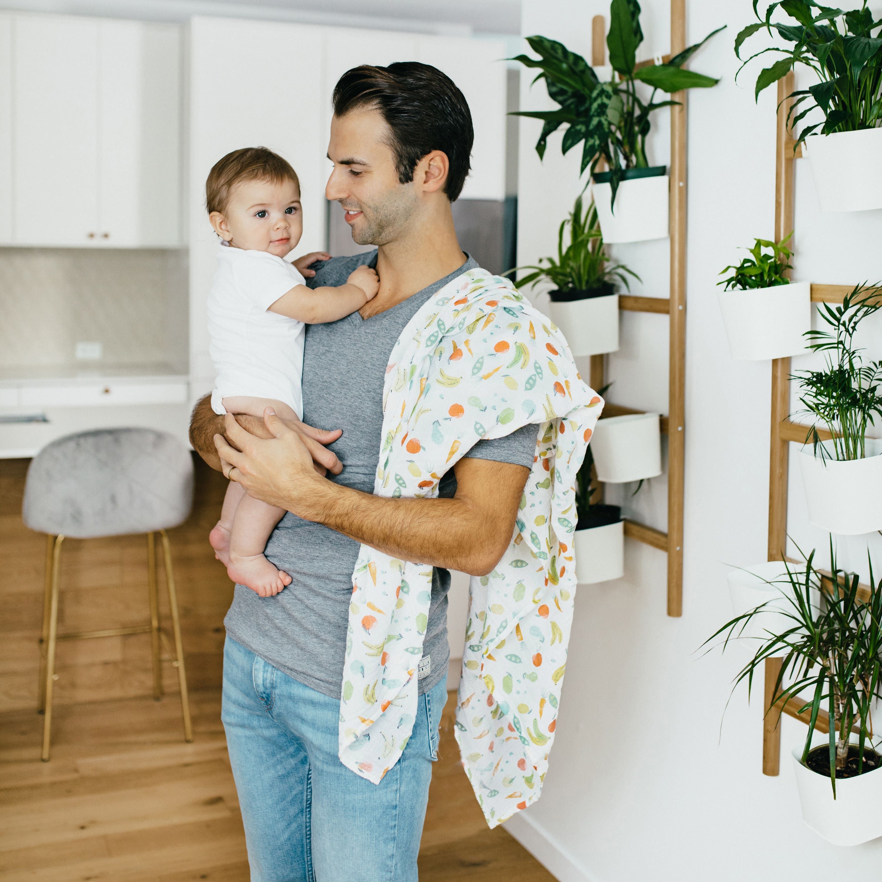 Essentials Cotton Muslin Swaddle Blanket 4 Pack