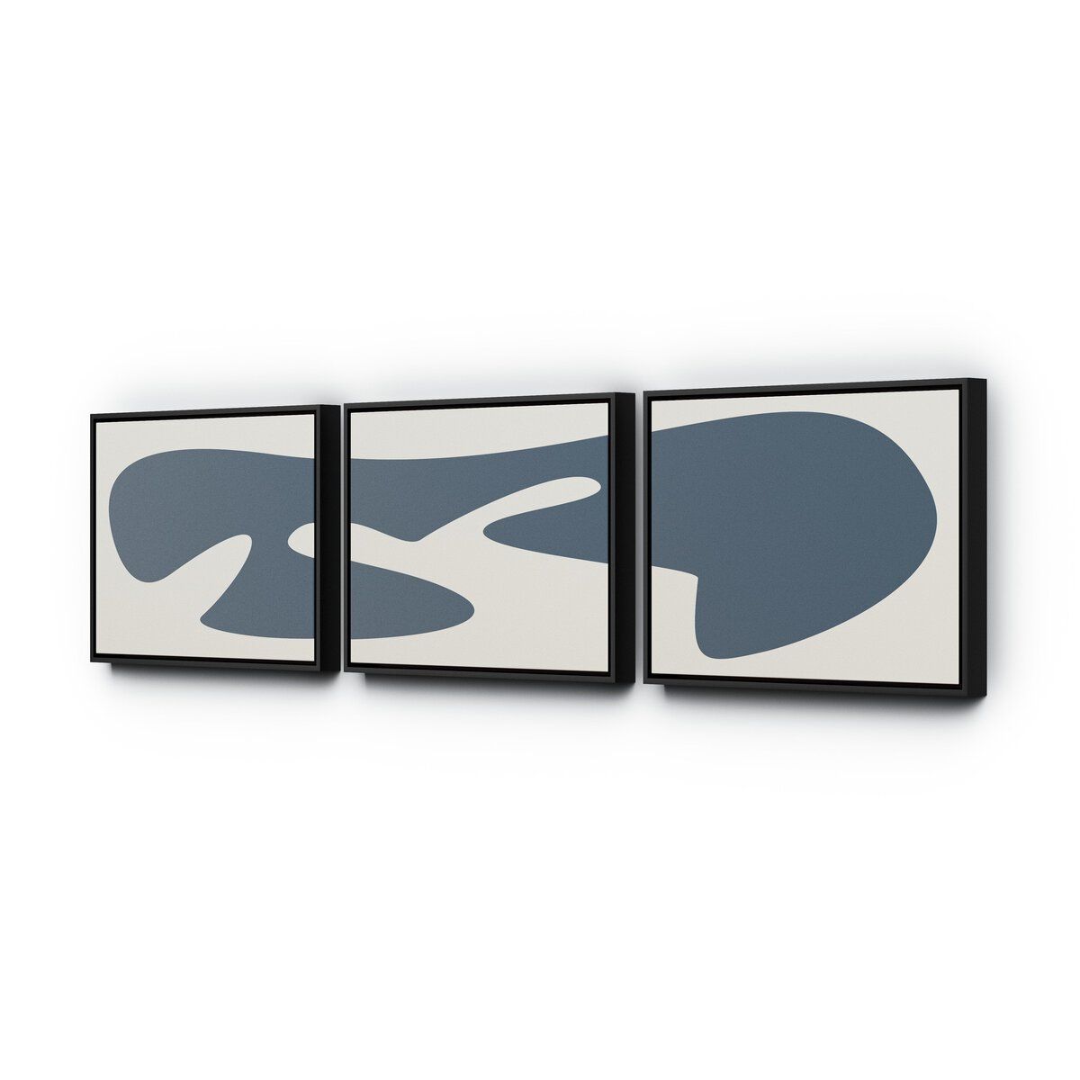 Organic Curves 3 Triptych By Fh Art Studio