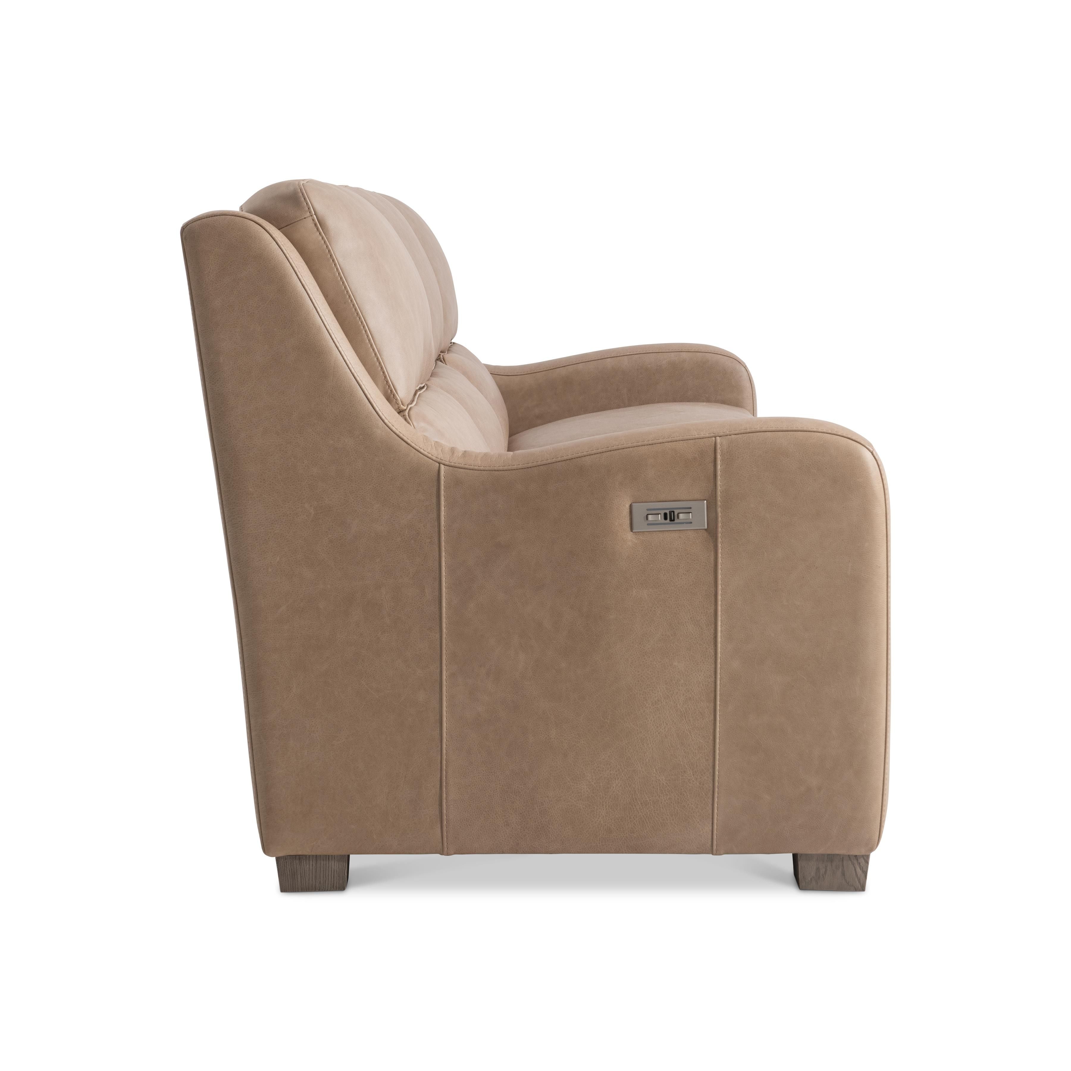 Bernhardt Ventura Leather Power Motion Sofa