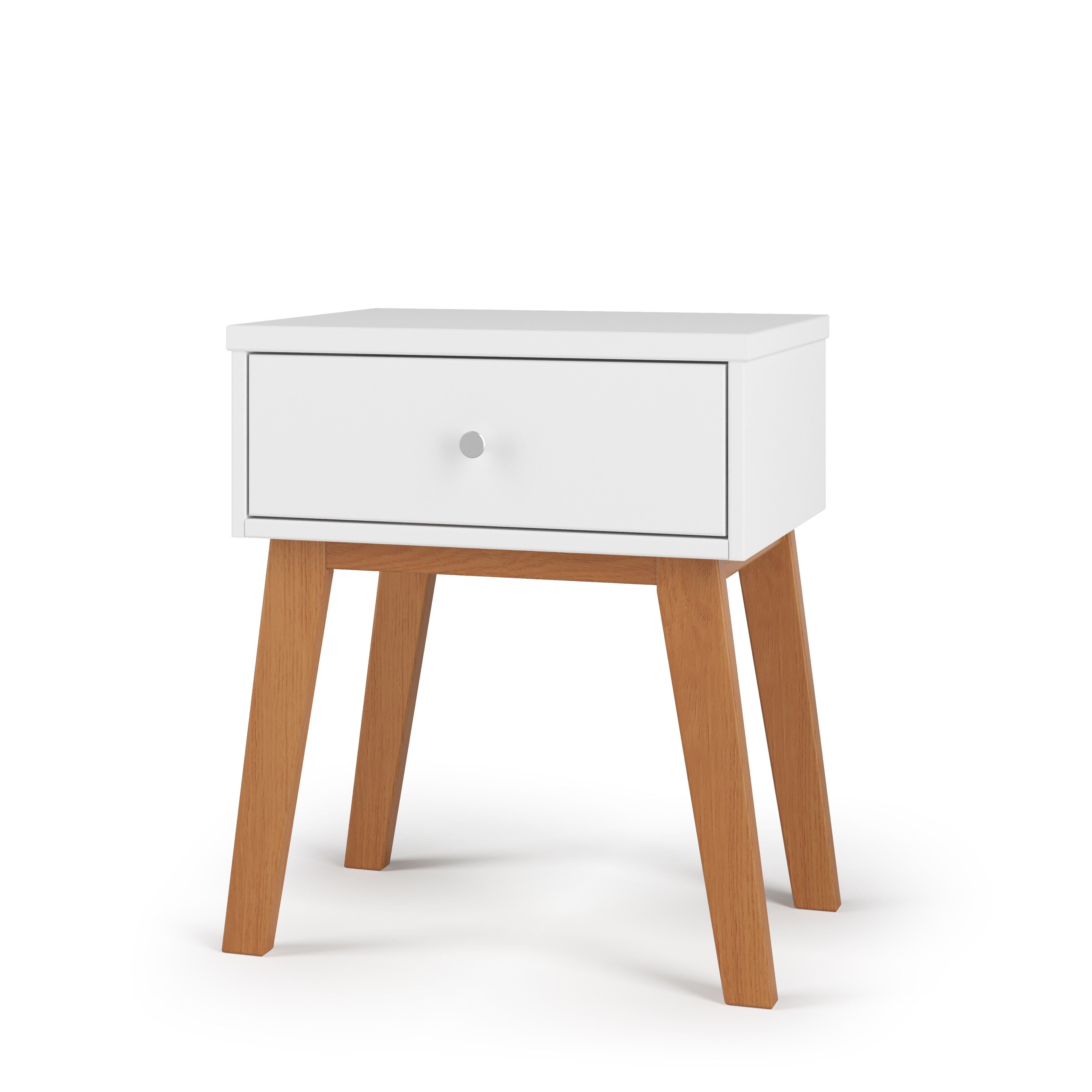 Soho Nightstand White Natural