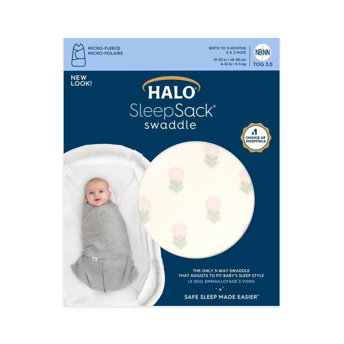Halo Sleep Micro-fleece Tog 3.0 SleepSack Swaddle