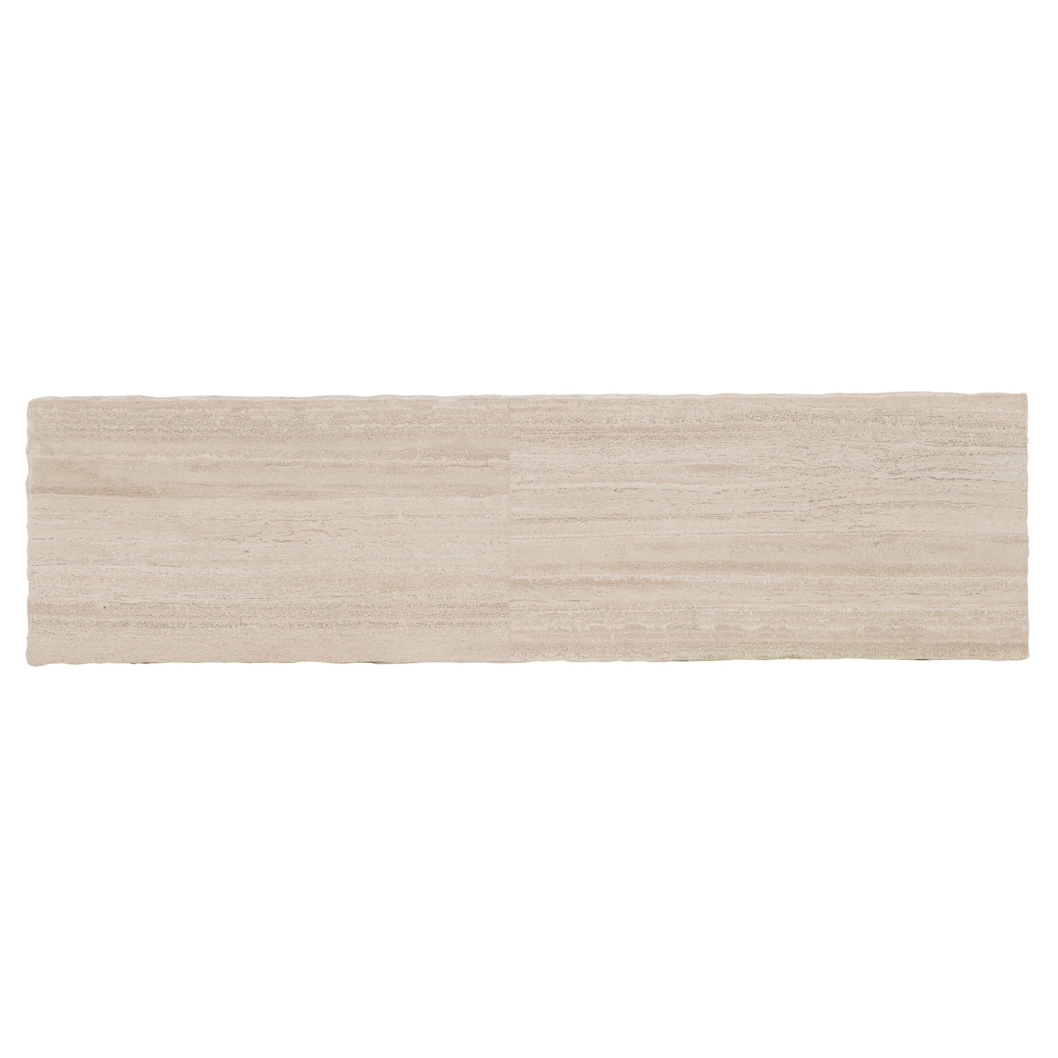 Bernhardt Hathaway Console Table with Travertine Stone Top
