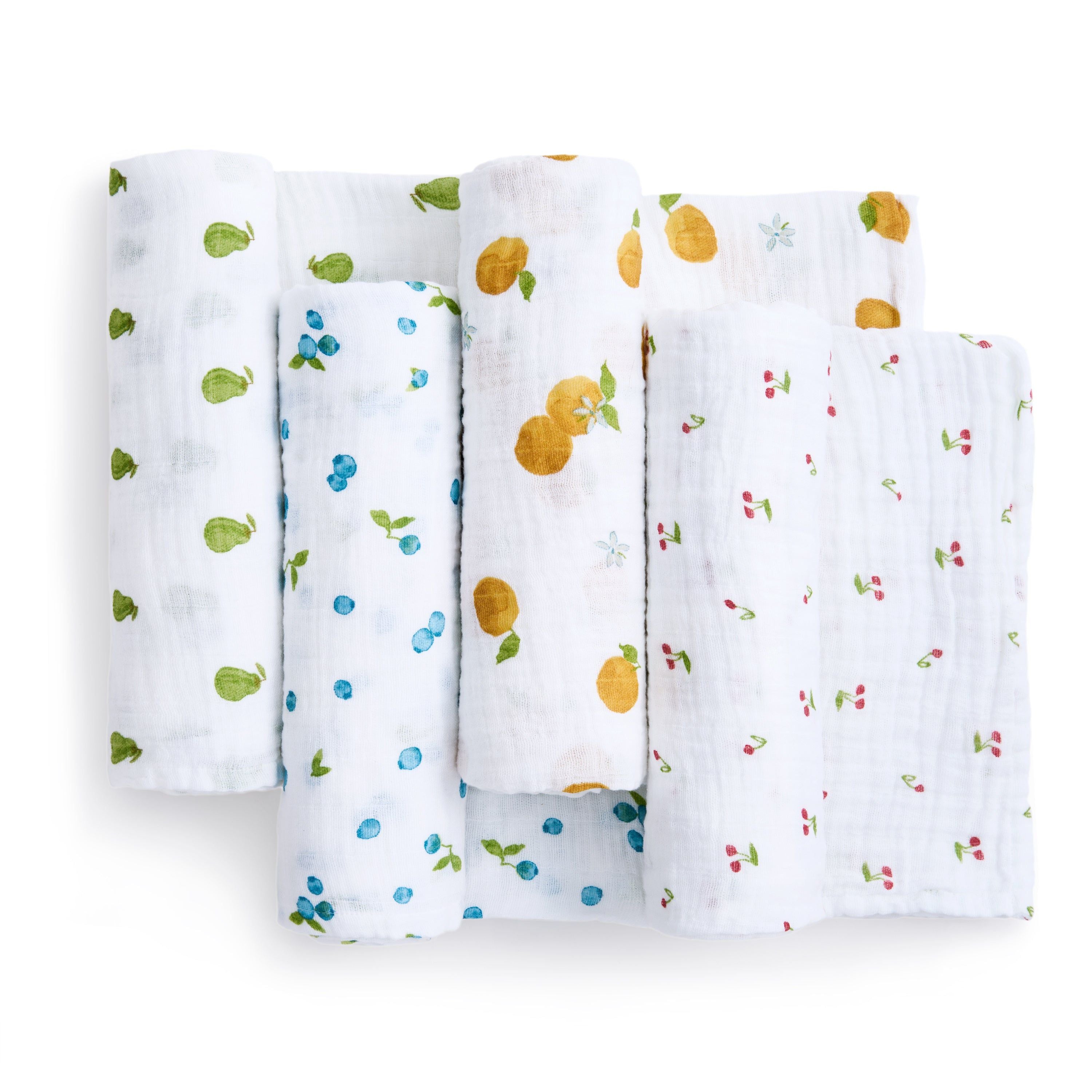 Organic Cotton Muslin Swaddle Blanket 4 Pack