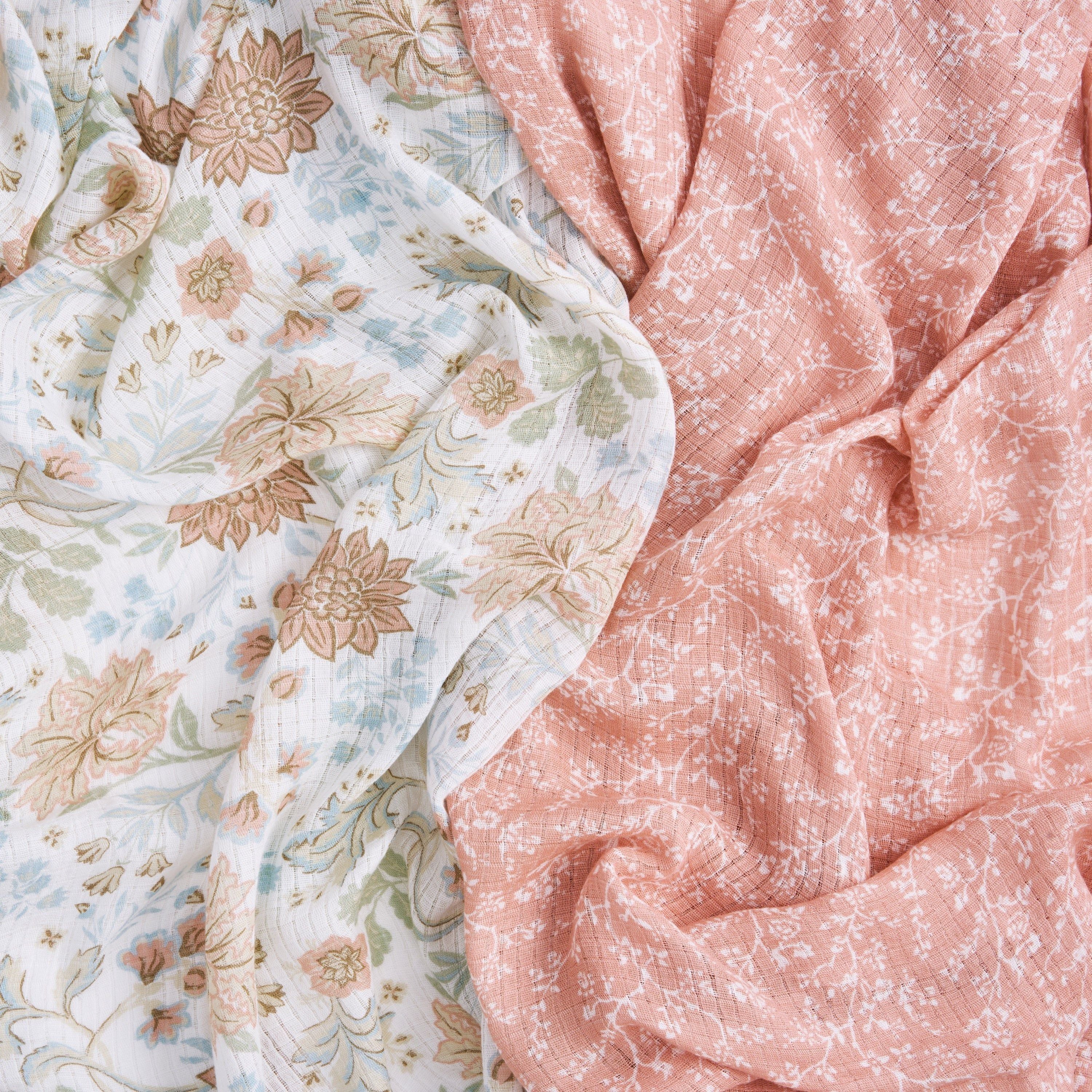 Essentials Silky Soft Swaddle Blanket 2 Pack