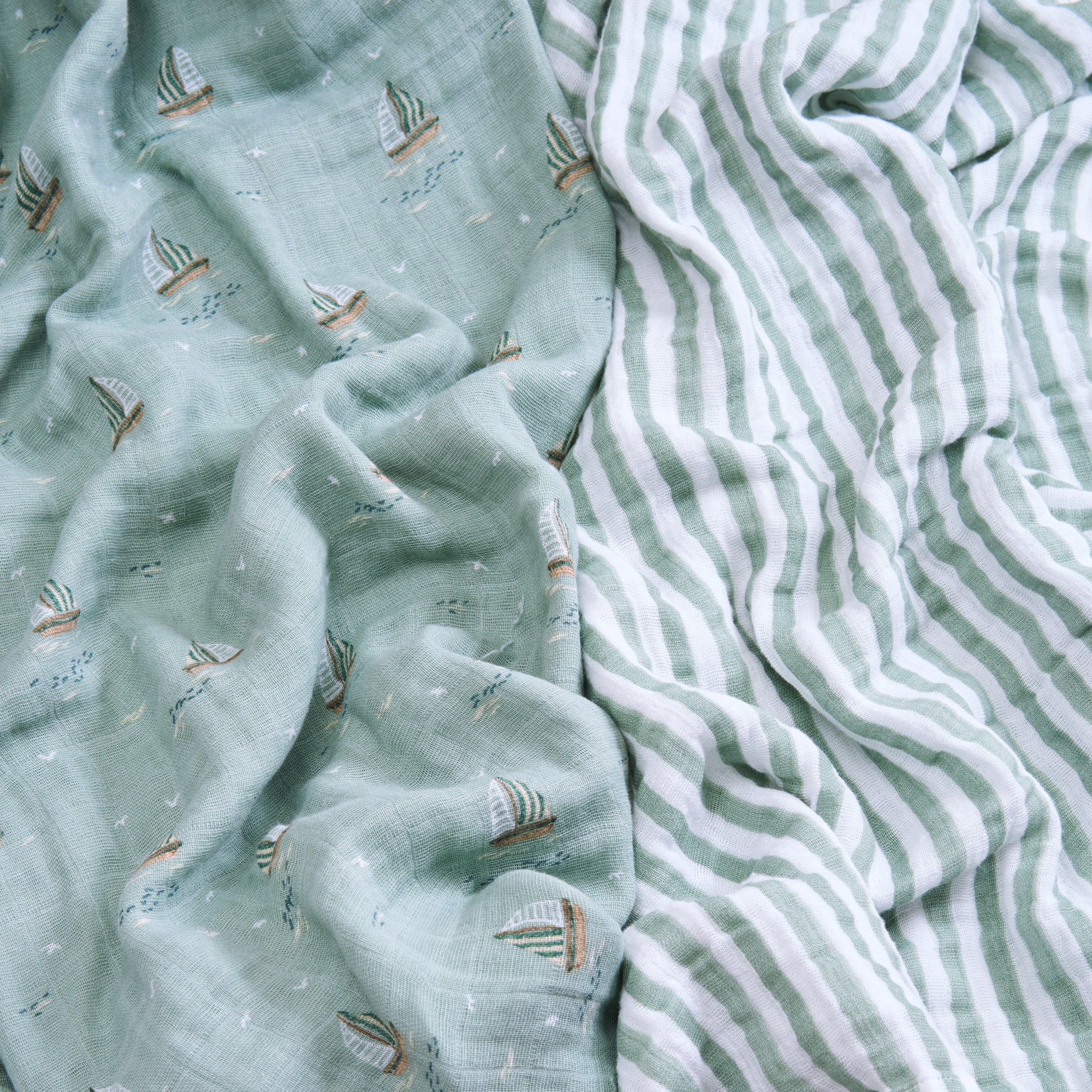 Organic Cotton Muslin Swaddle Blanket 2 Pack