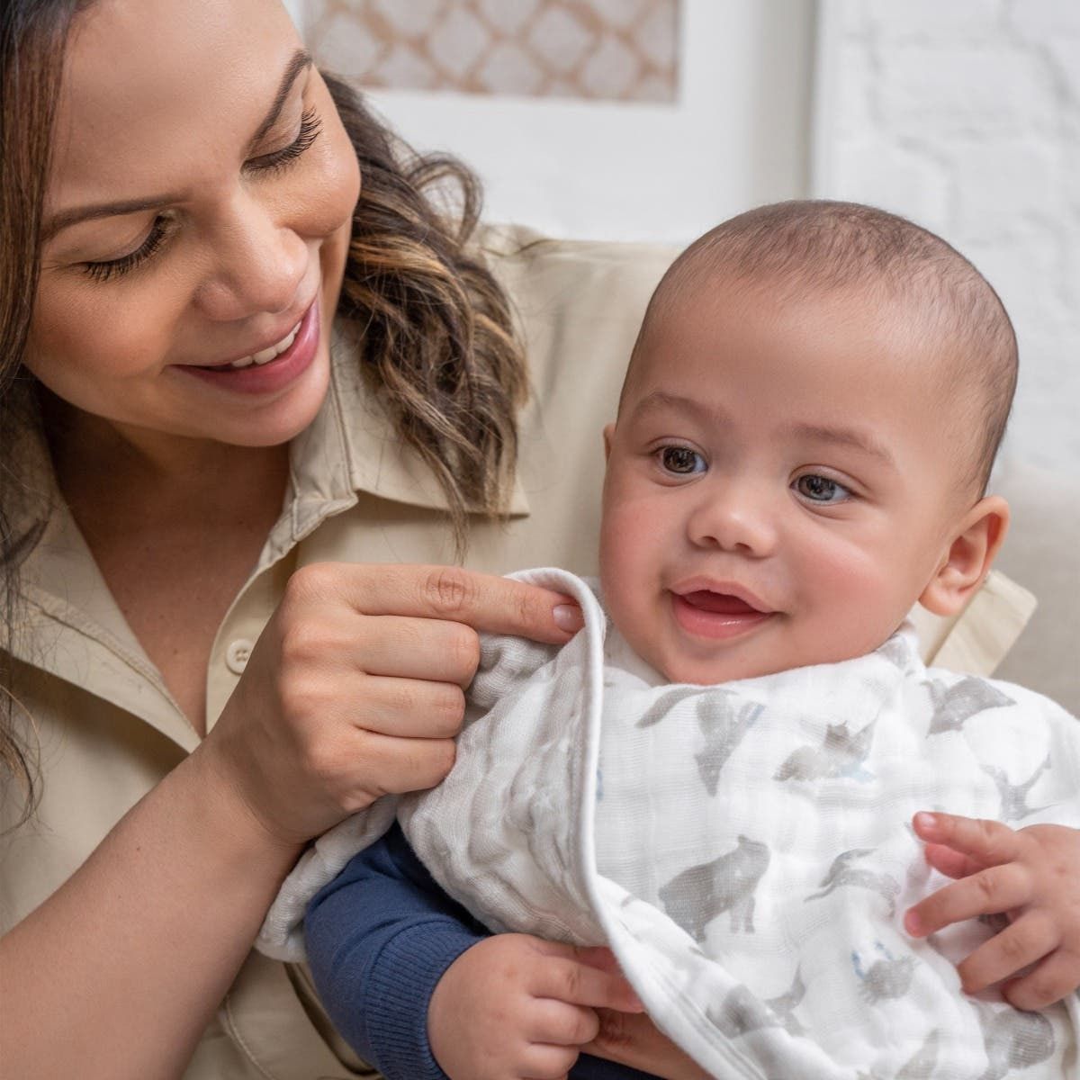 Organic Cotton Muslin Burpy Bibs 2 Pack