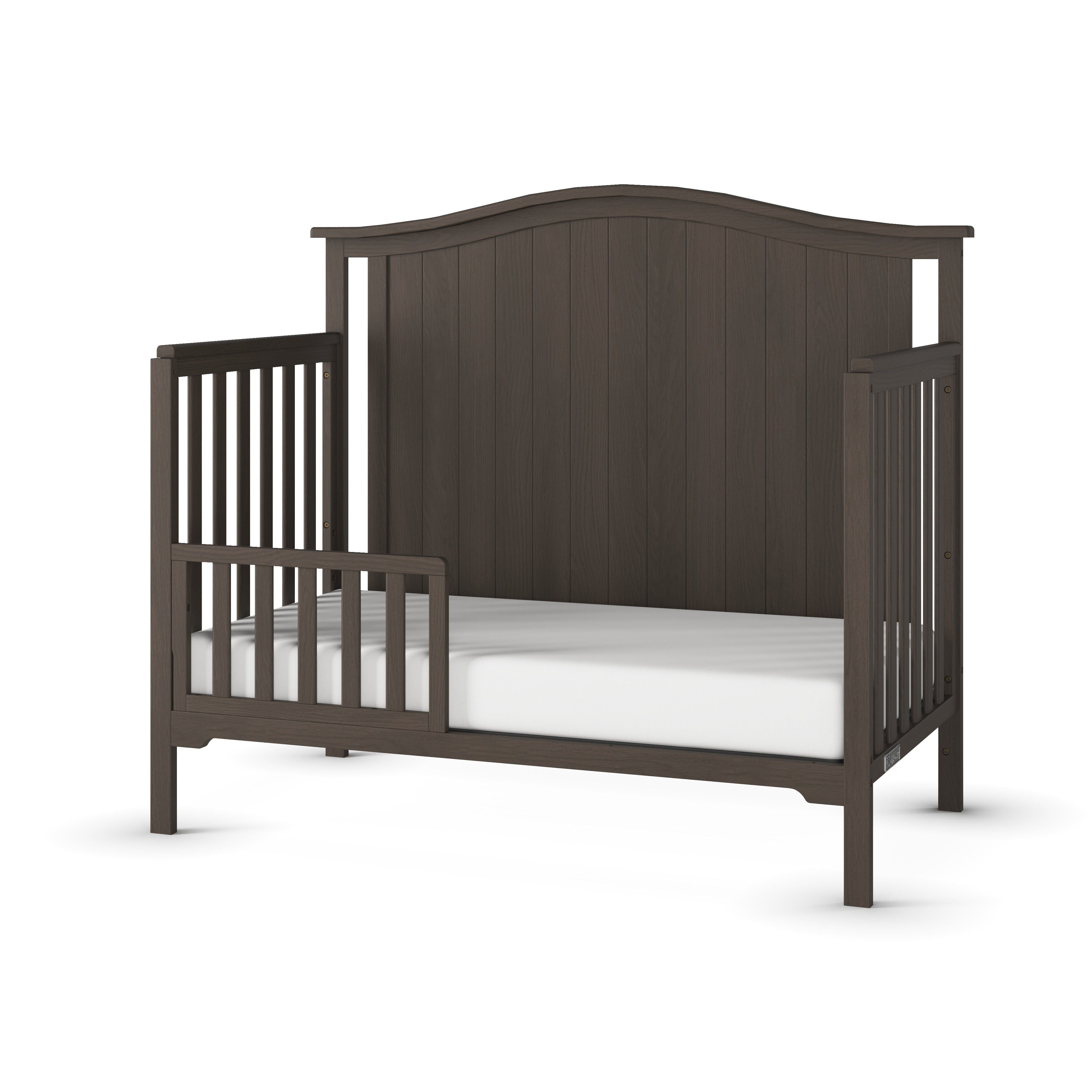 Hampton Arch Top 4-in-1 Convertible Crib, Dapper Grey