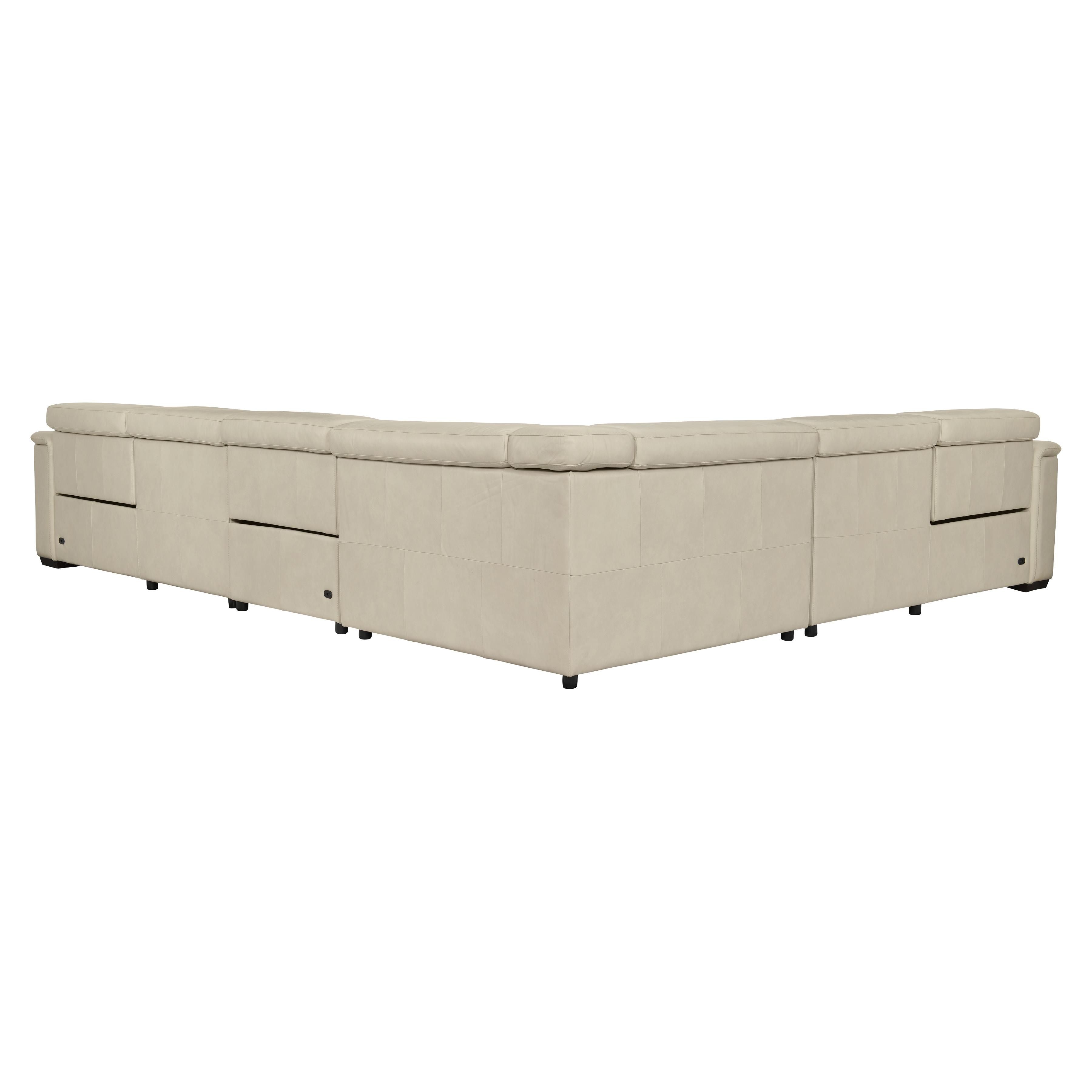 Bernhardt Furniture – Lioni Leather Power Motion Sectional