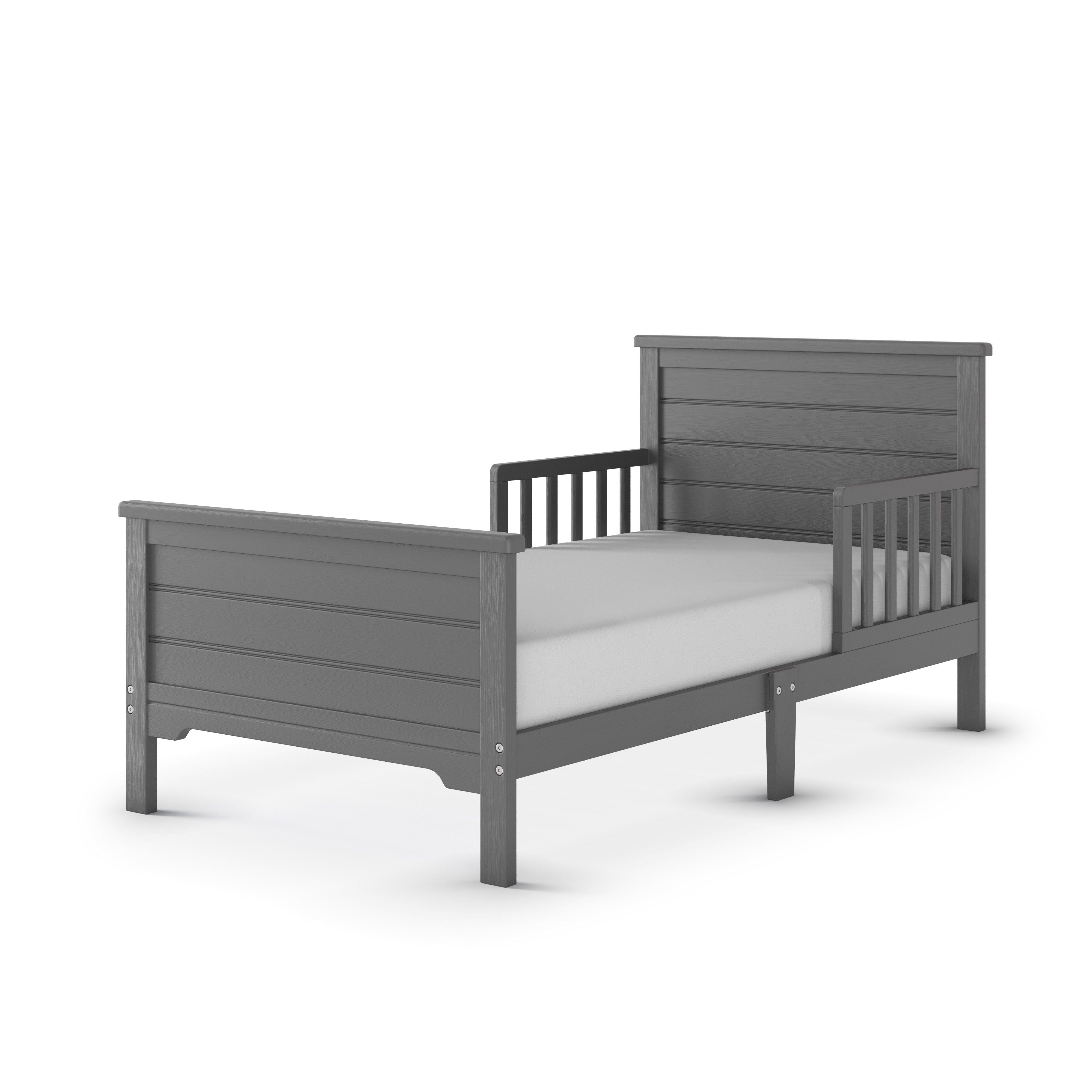 Woodland Toddler Bed, Brushed Pebble
