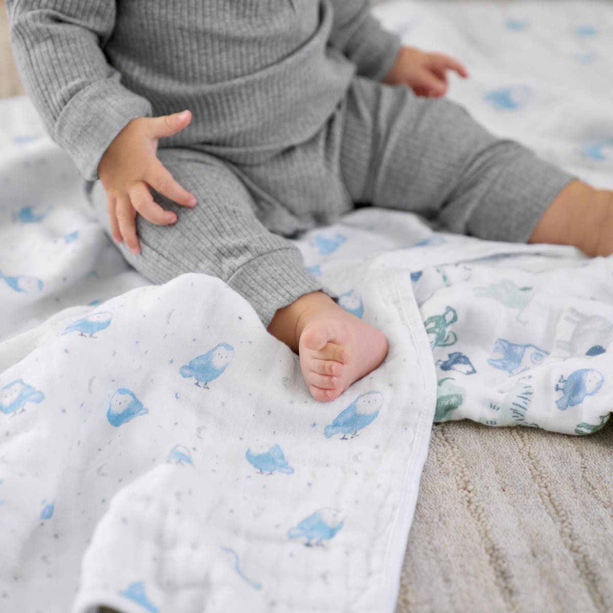Essentials Cotton Muslin Swaddle Blanket 2 Pack