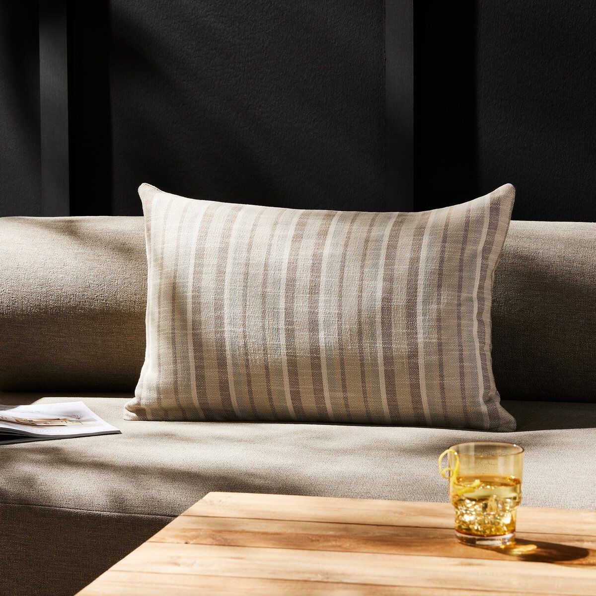 Adobe Stripe Outdoor Pillow