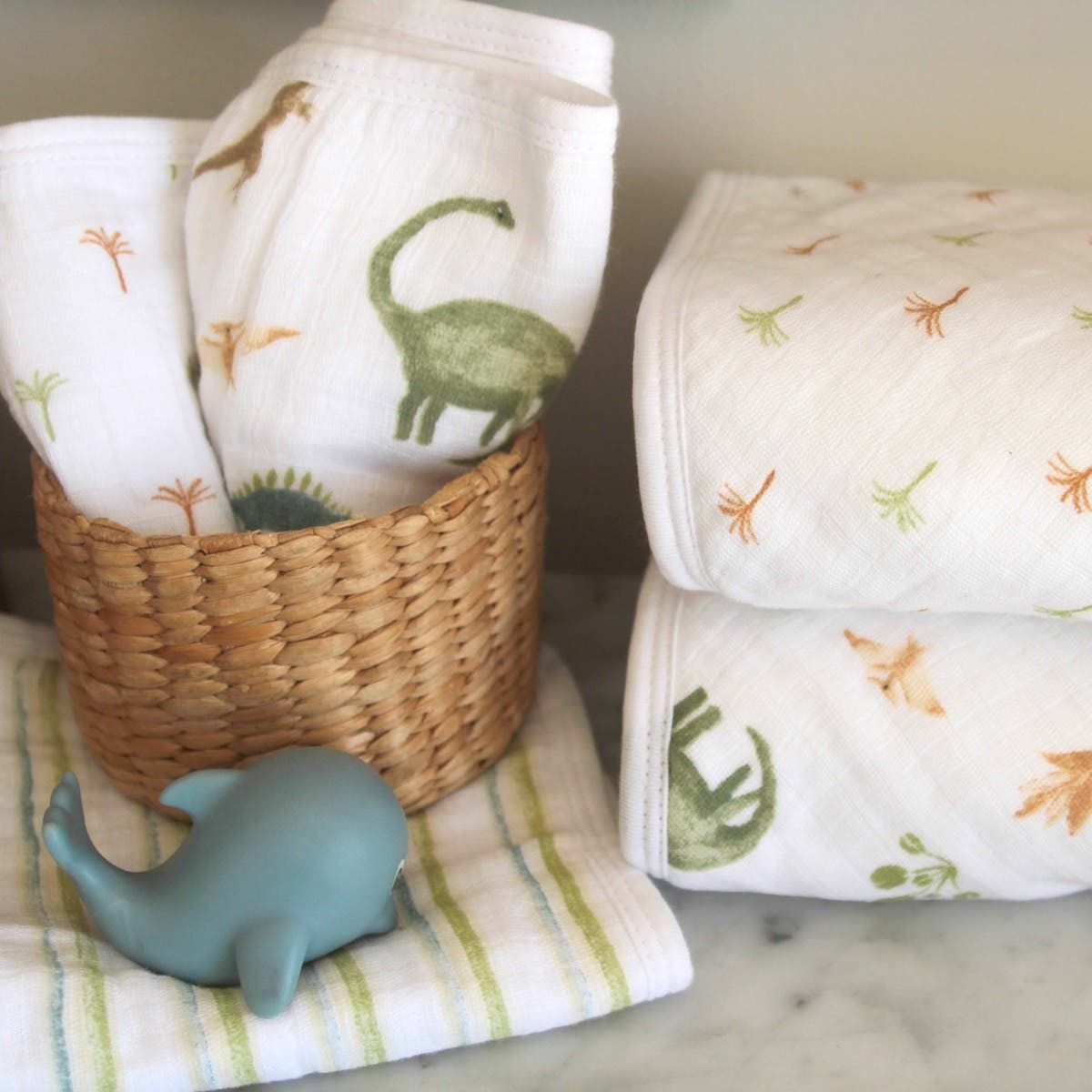 Essentials Cotton Muslin Hooded Towels 2 Pack