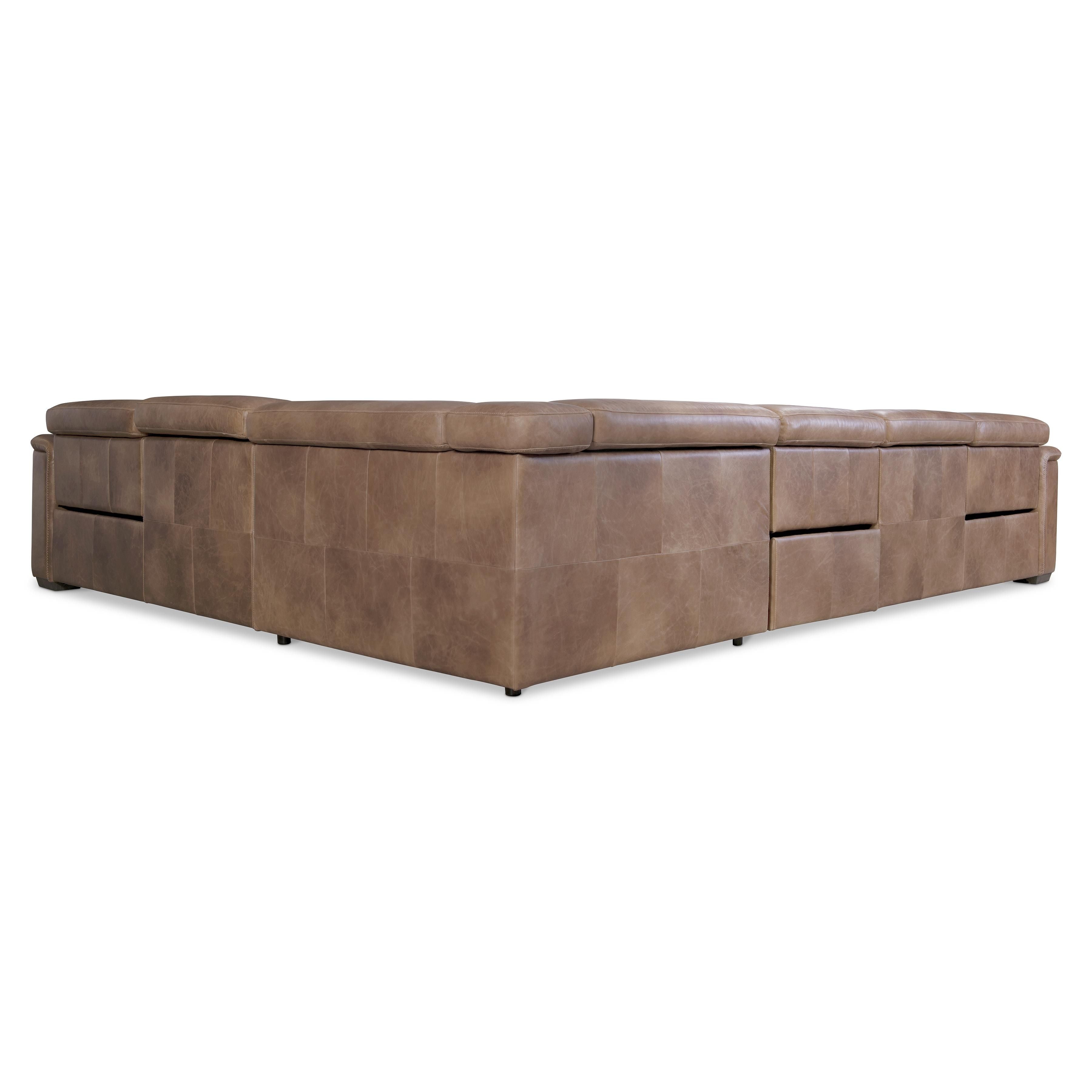 Bernhardt Furniture – Lioni Leather Power Motion Sectional
