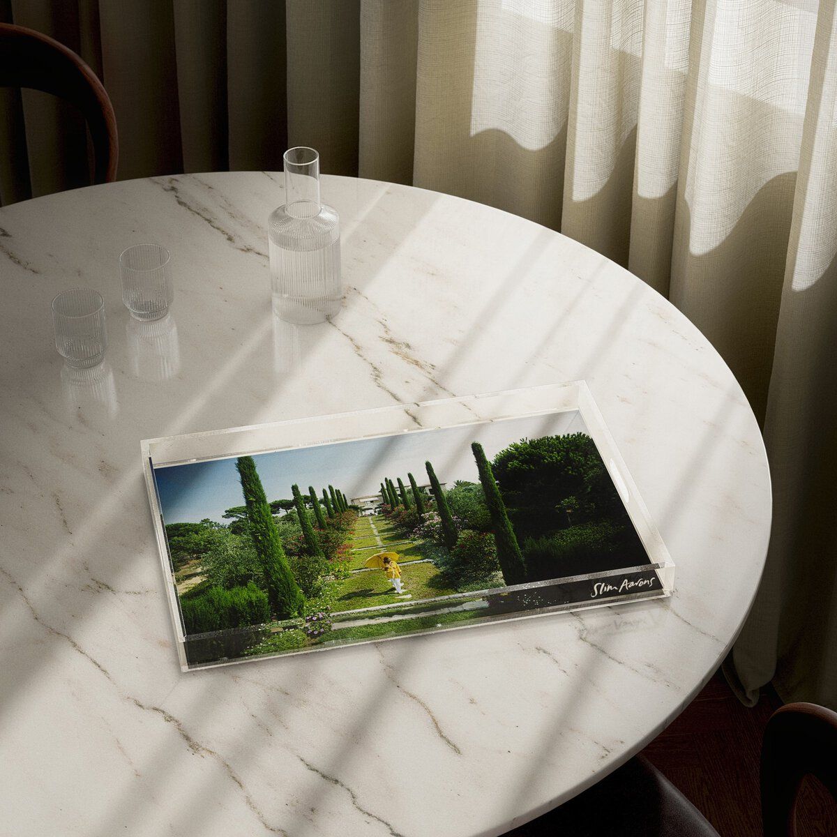 Les Sophores Tray By Slim Aarons