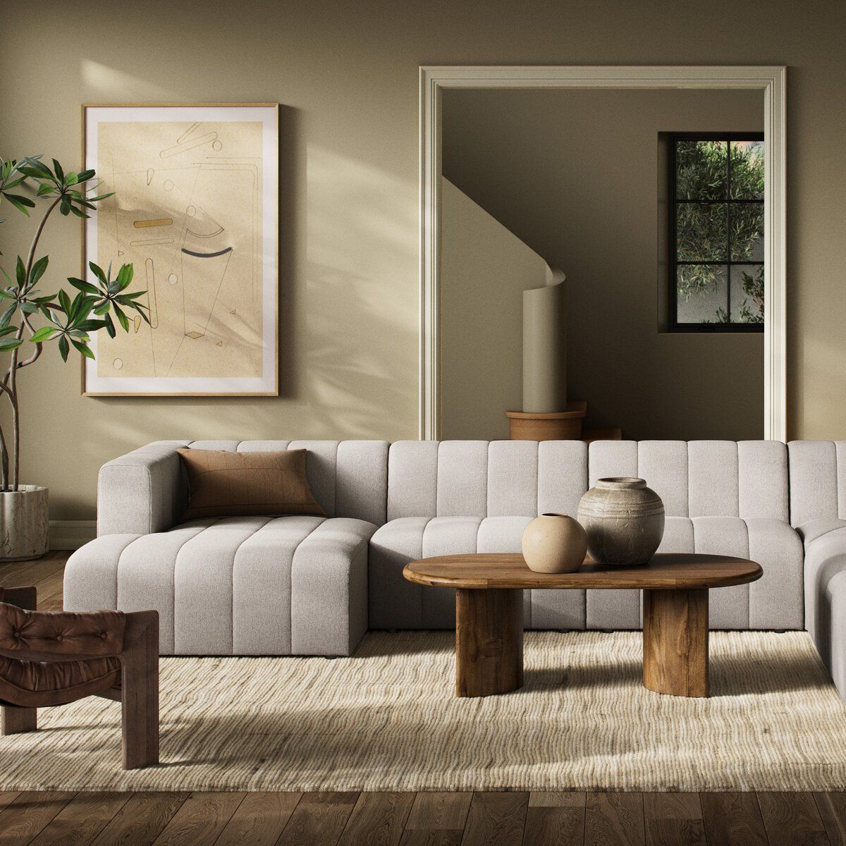 Langham Channeled 6-piece Sectional