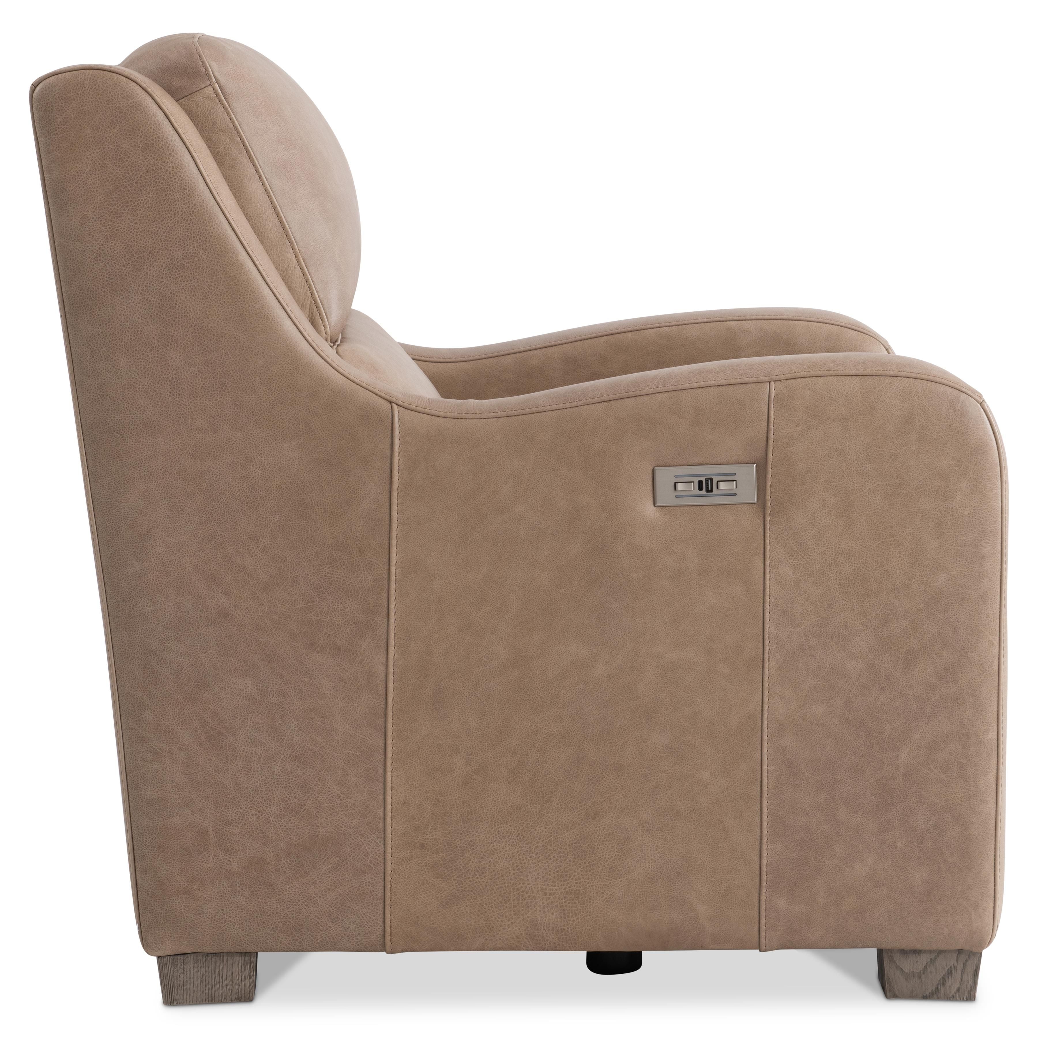 Bernhardt Furniture Ventura Leather Power Motion Chair