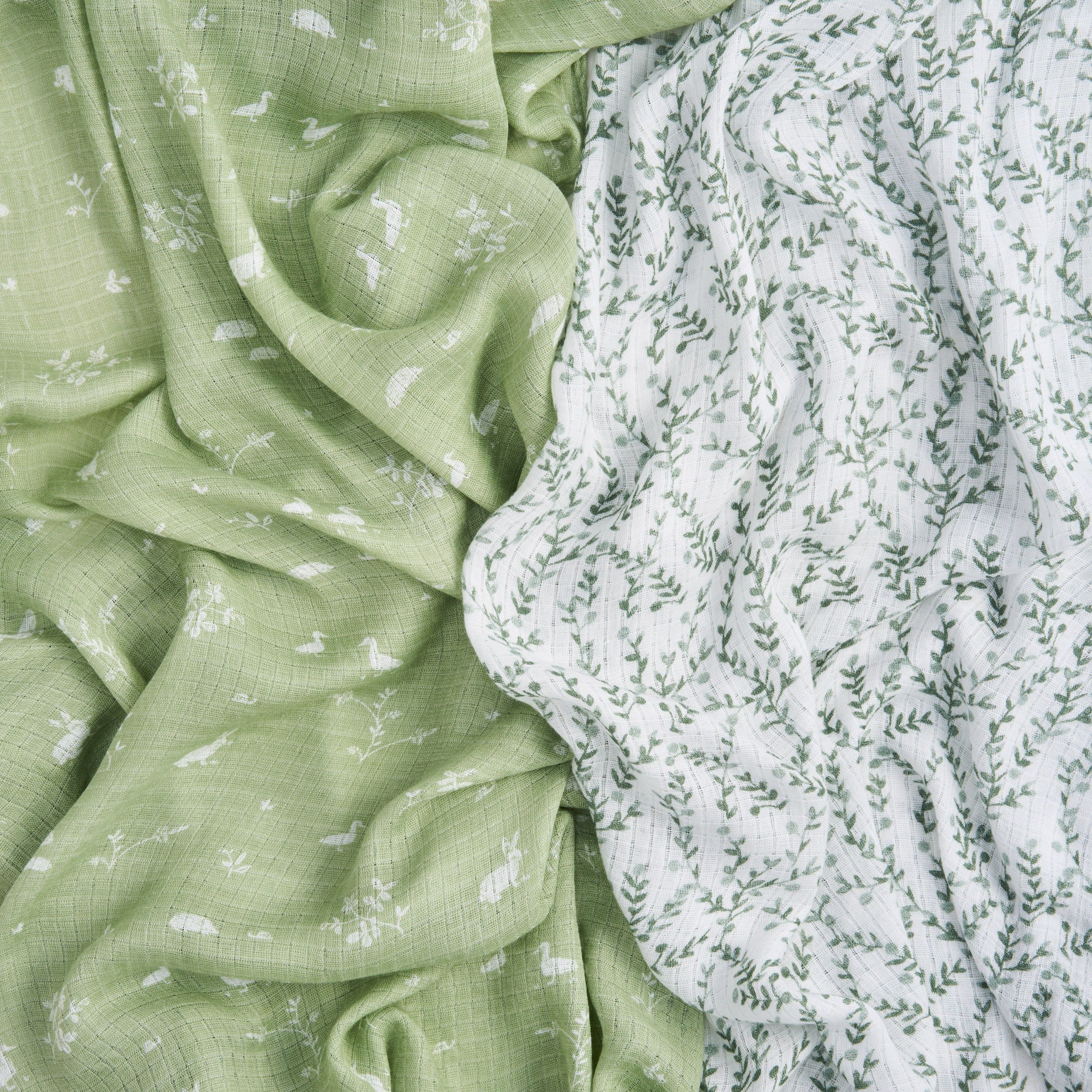 Essentials Silky Soft Swaddle Blanket 2 Pack
