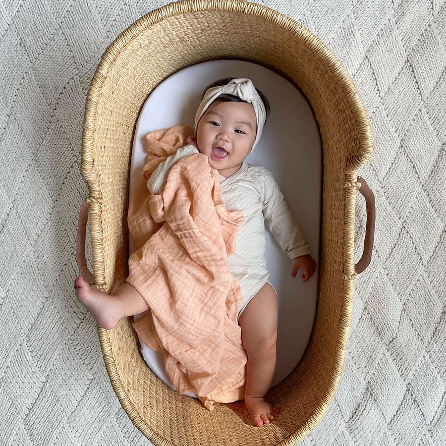 Organic Cotton Muslin Swaddle Blanket 4 Pack