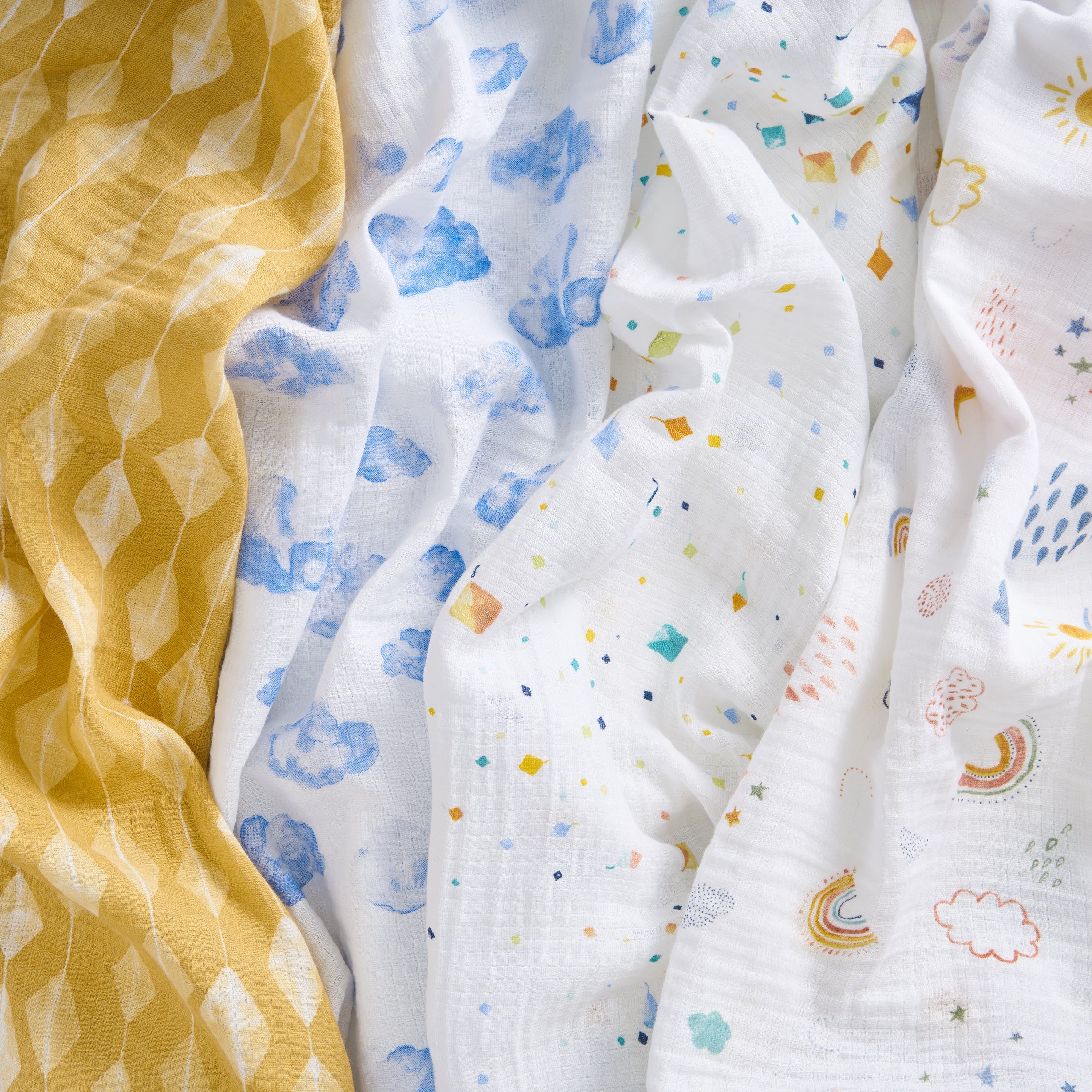 Essentials Cotton Muslin Swaddle Blanket 4 Pack
