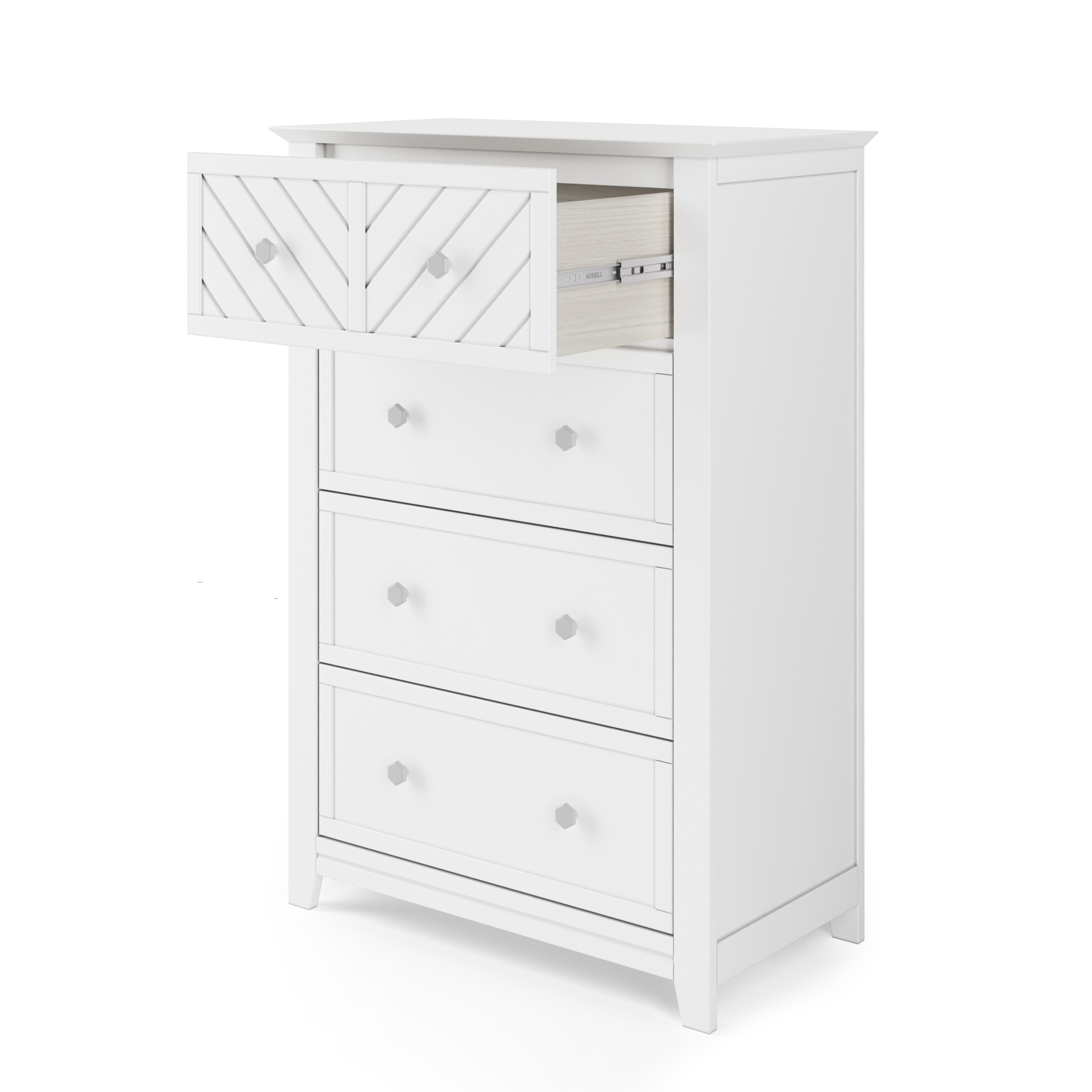 Atwood 4-Drawer Chest, Matte White