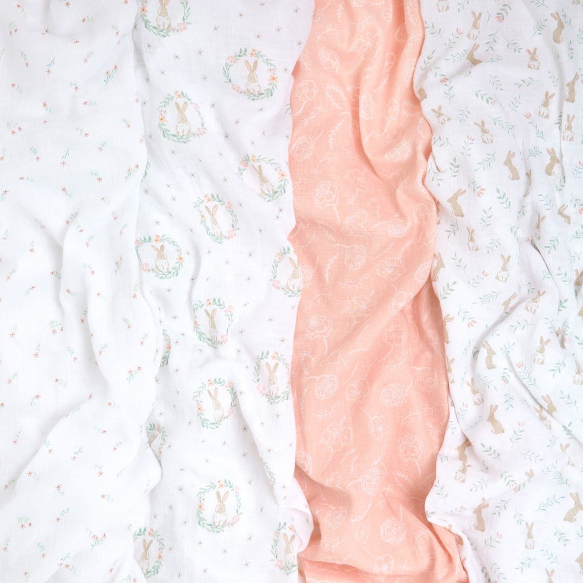 Essentials Cotton Muslin Swaddle Blanket 4 Pack