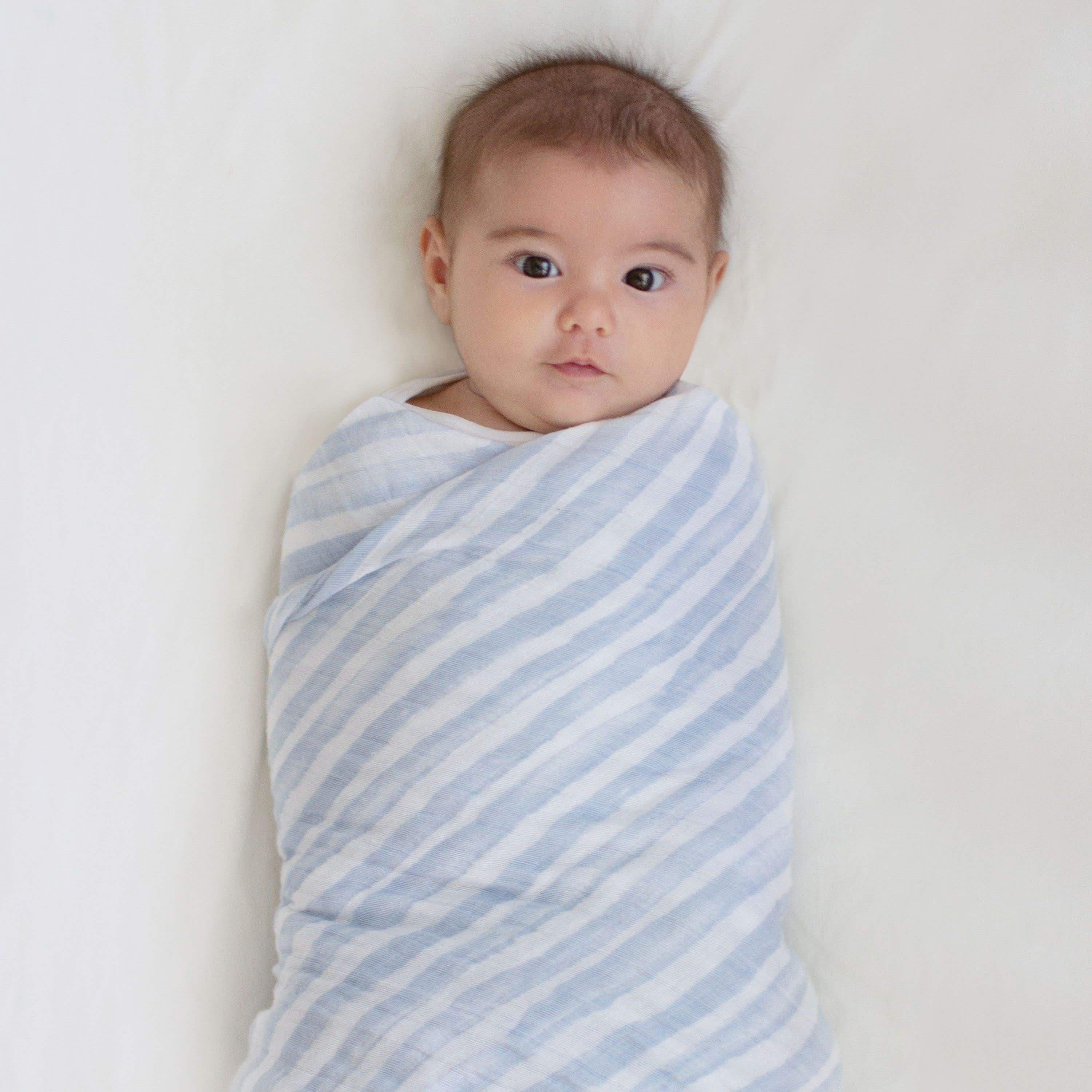 Boutique 100% Cotton Muslin Swaddle Blanket 4 Pack