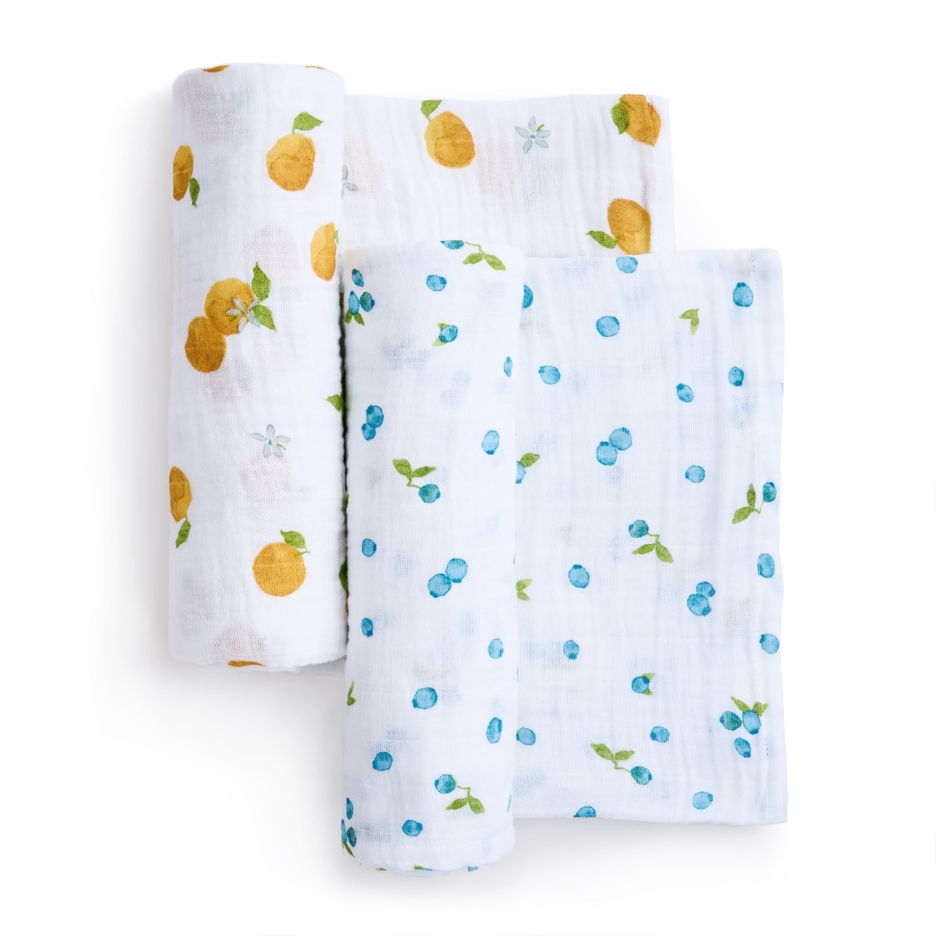 Organic Cotton Muslin Swaddle Blanket 2 Pack