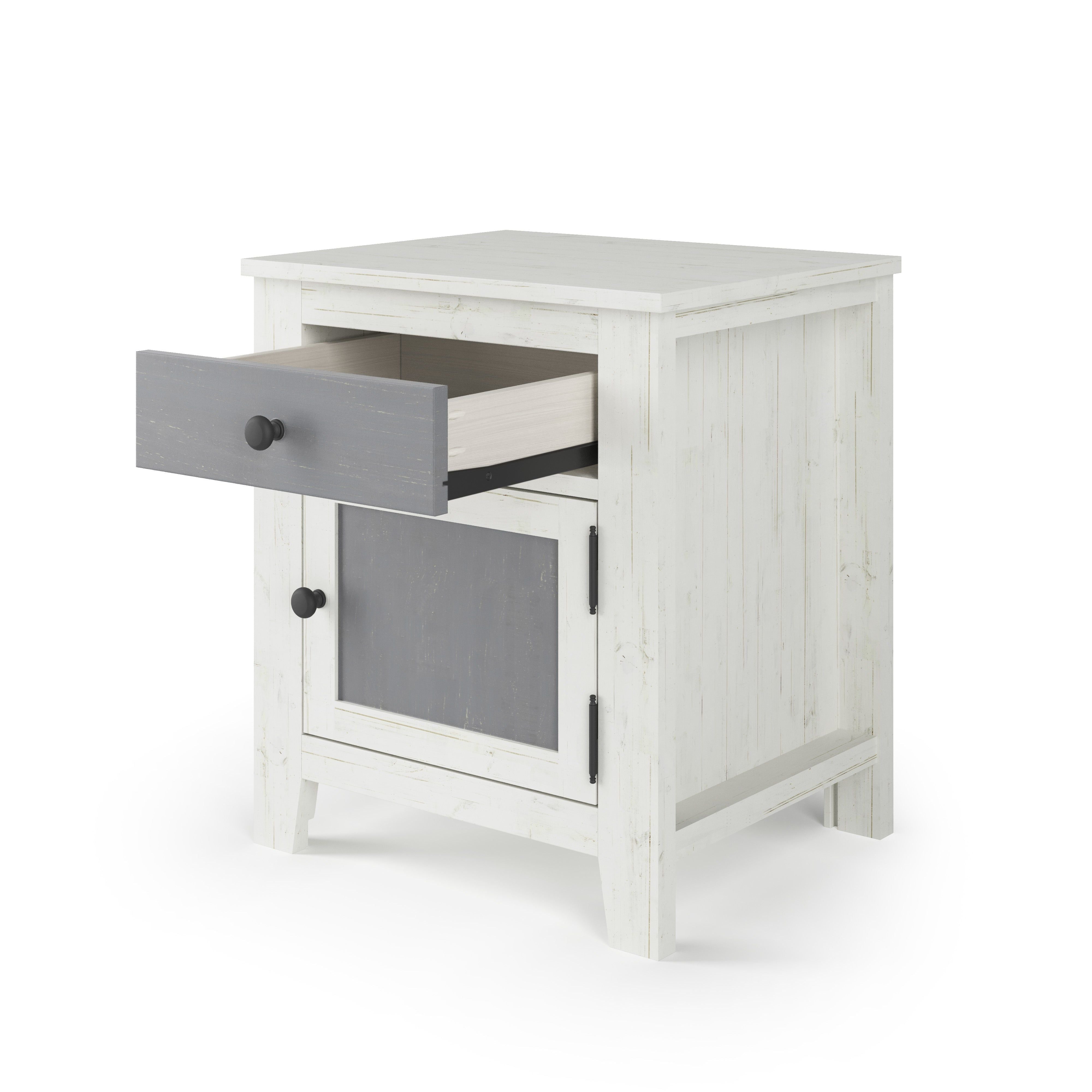 Ocean Grove Nightstand, White/Gray