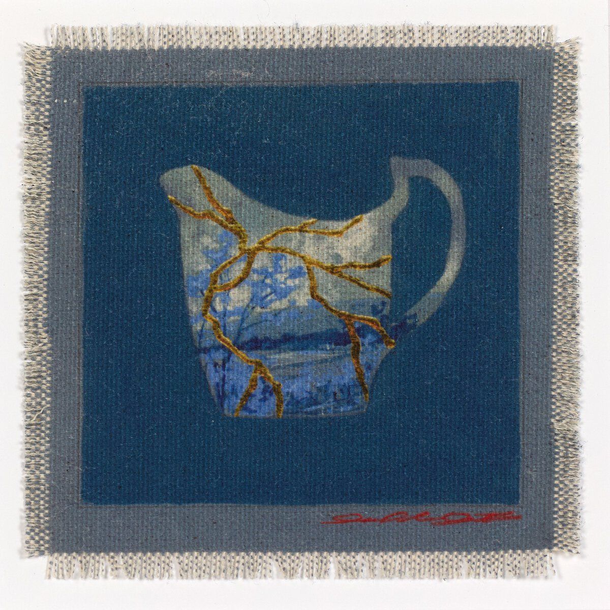 Poetic Mend Blue 3 By Laurel-dawn Latshaw