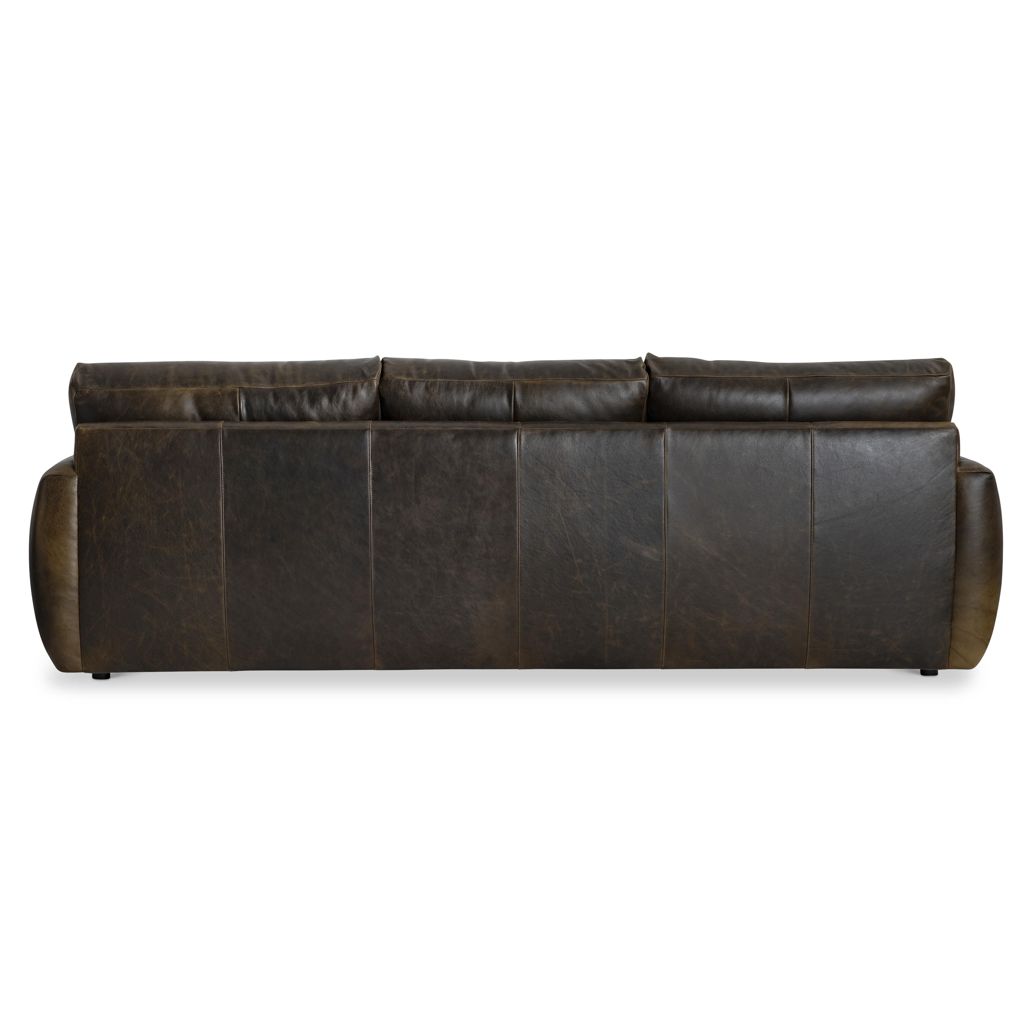 Bernhardt Cameron Leather Sofa
